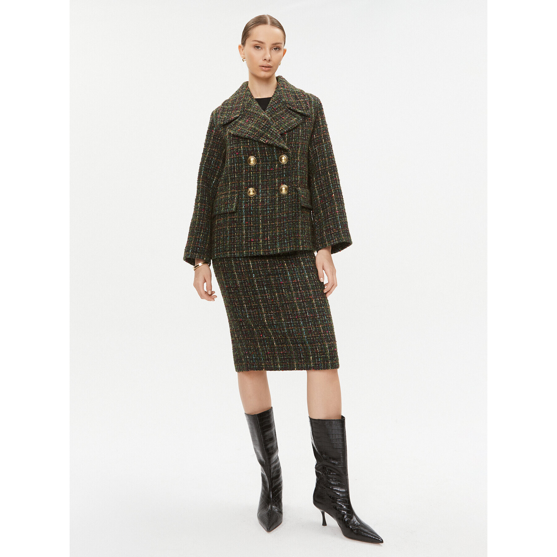 Luisa Spagnoli Пола тип молив Fluviale 540358 Каки Regular Fit - Pepit.bg