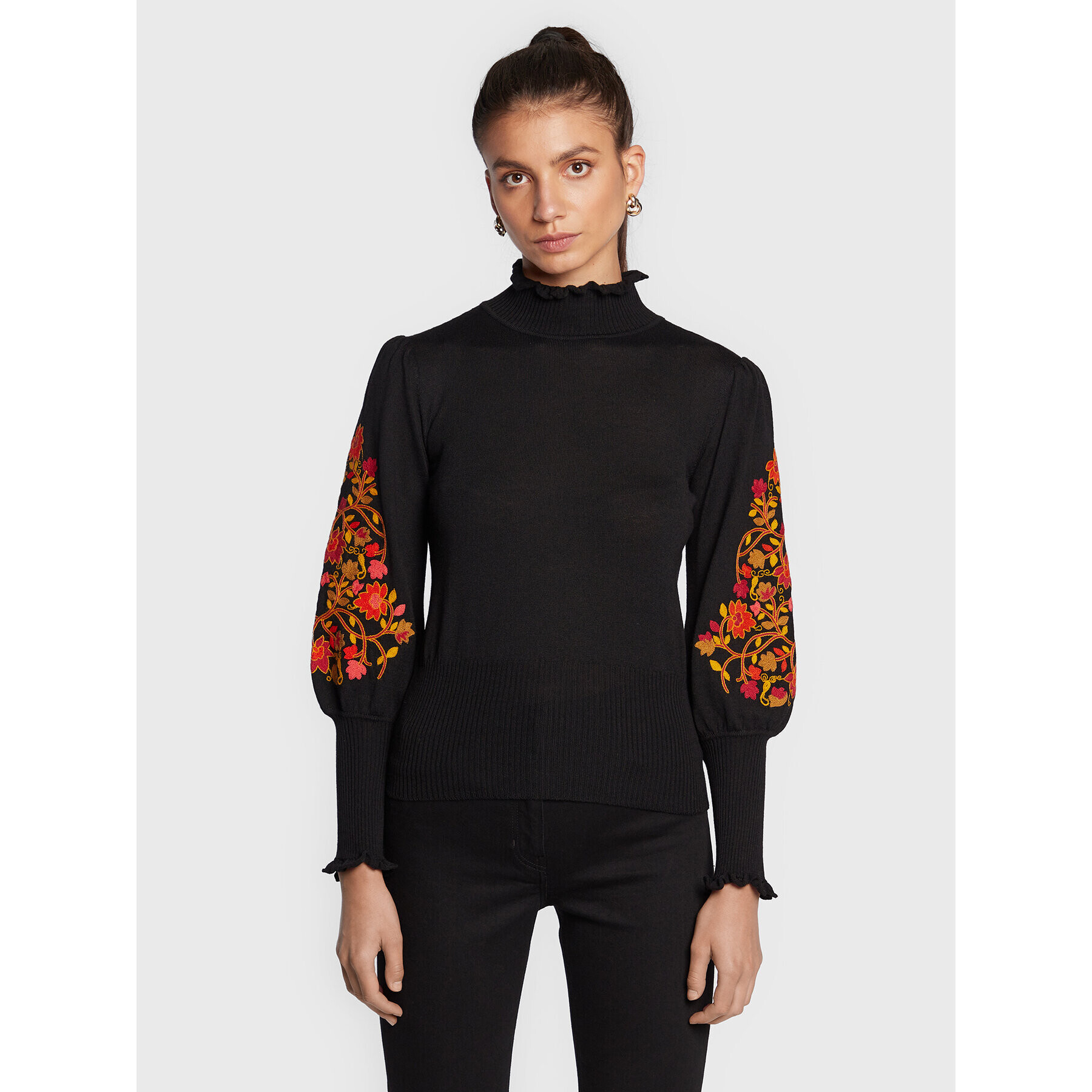 Luisa Spagnoli Поло Moca 0577015 Черен Regular Fit - Pepit.bg
