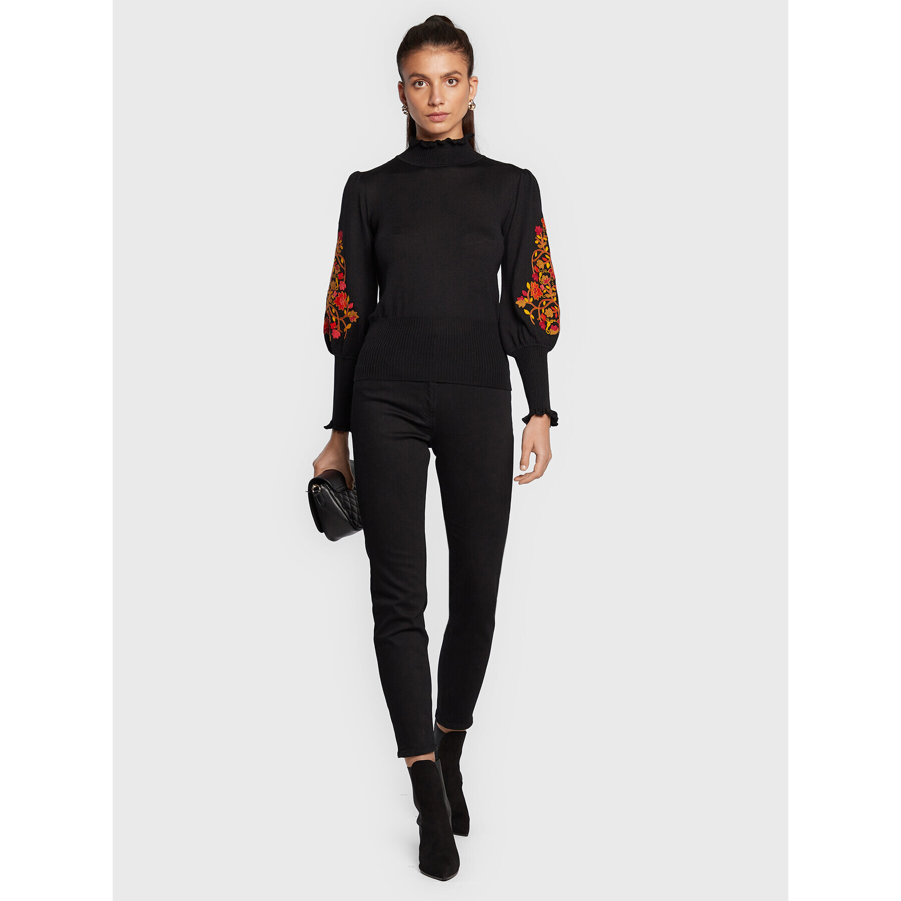 Luisa Spagnoli Поло Moca 0577015 Черен Regular Fit - Pepit.bg