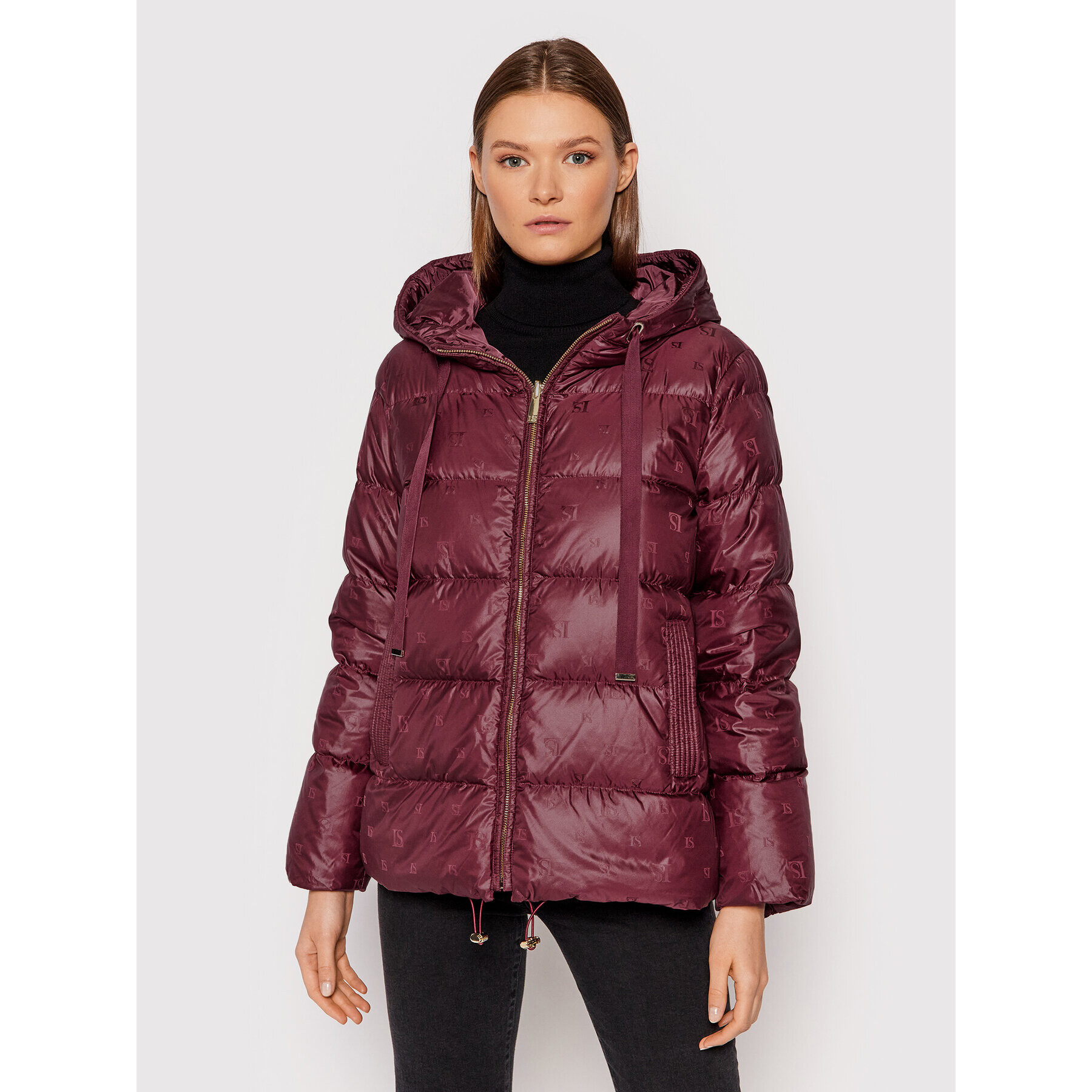 Luisa Spagnoli Пухено яке Sabaudia 538405 Бордо Regular Fit - Pepit.bg