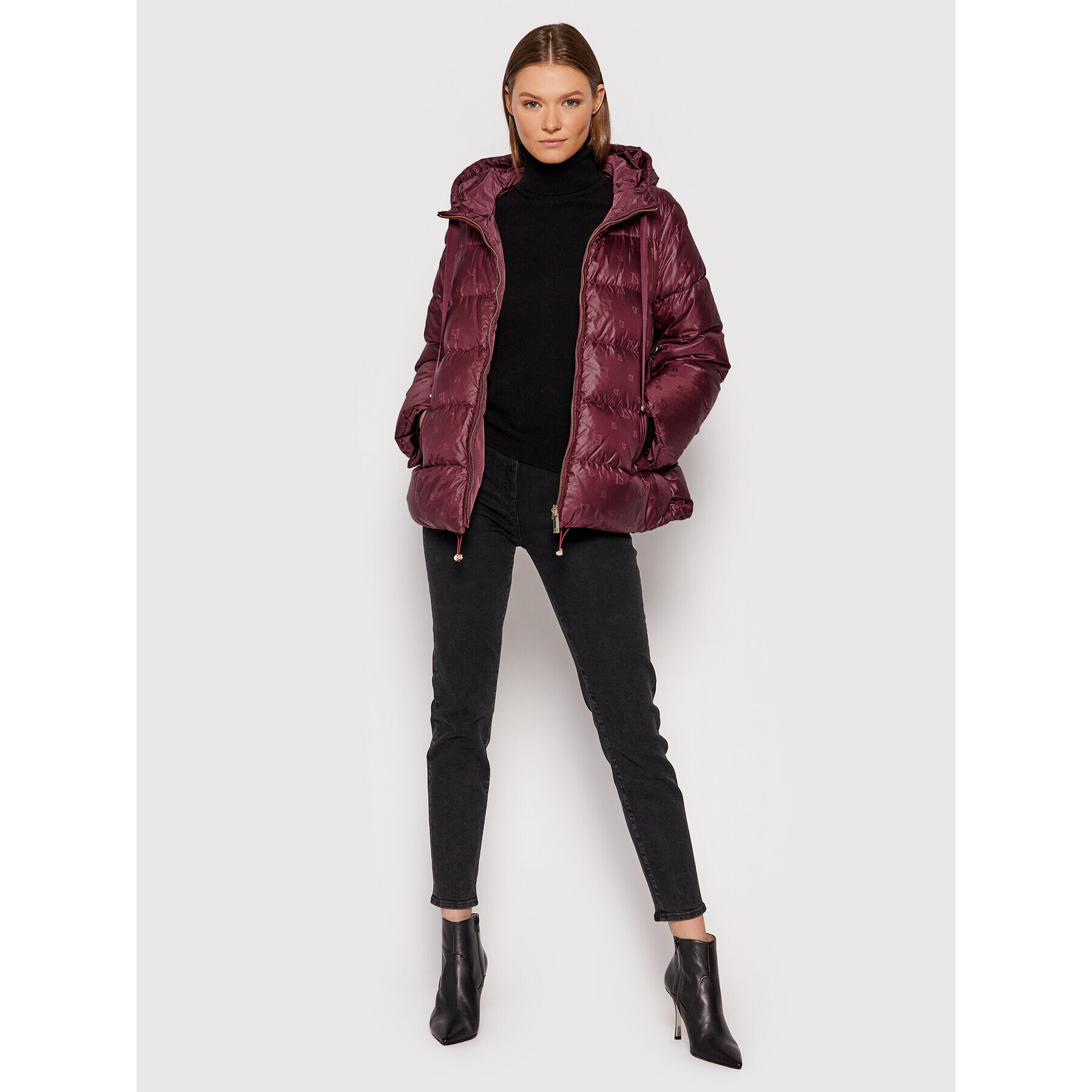 Luisa Spagnoli Пухено яке Sabaudia 538405 Бордо Regular Fit - Pepit.bg