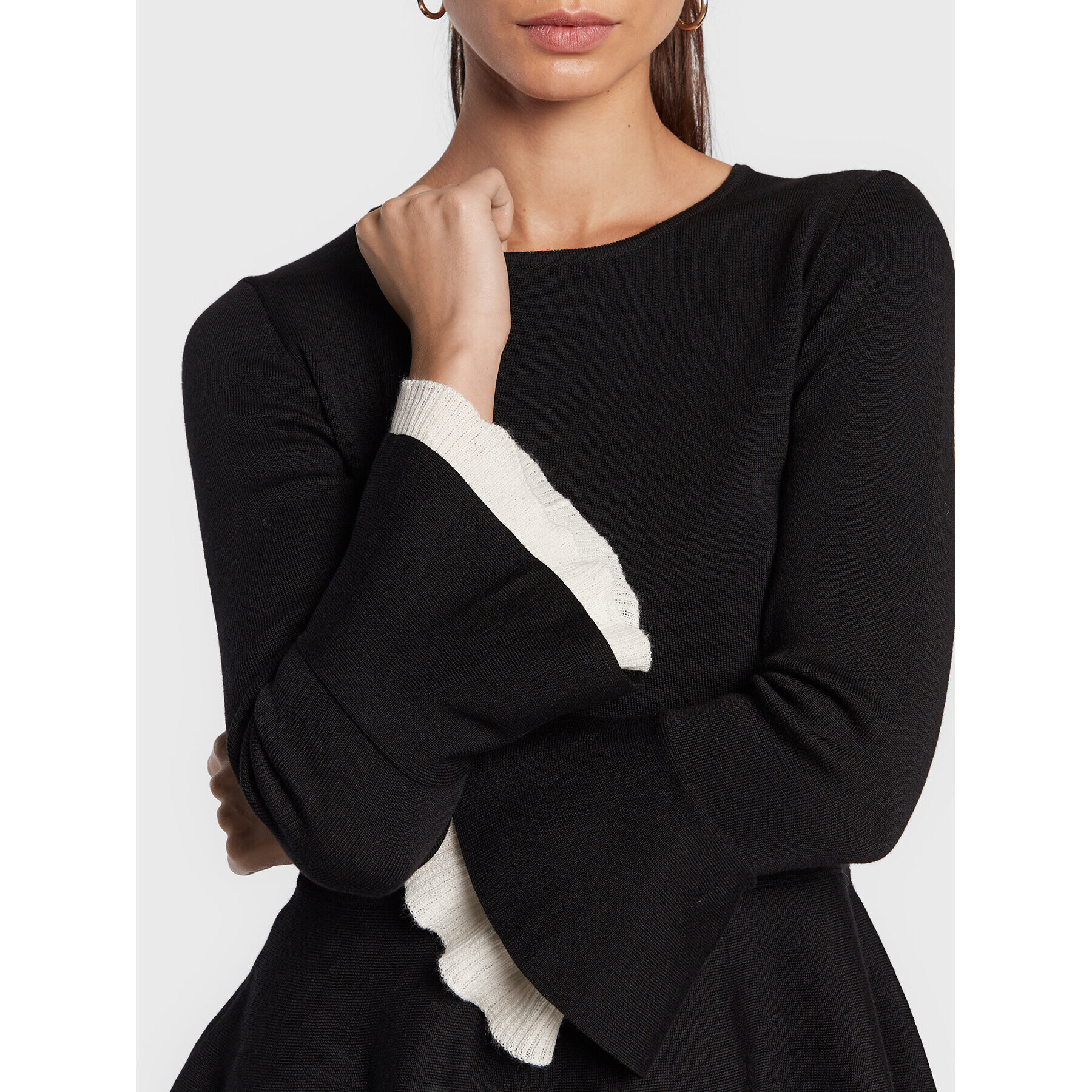 Luisa Spagnoli Пуловер Maracas 0576470 Черен Slim Fit - Pepit.bg