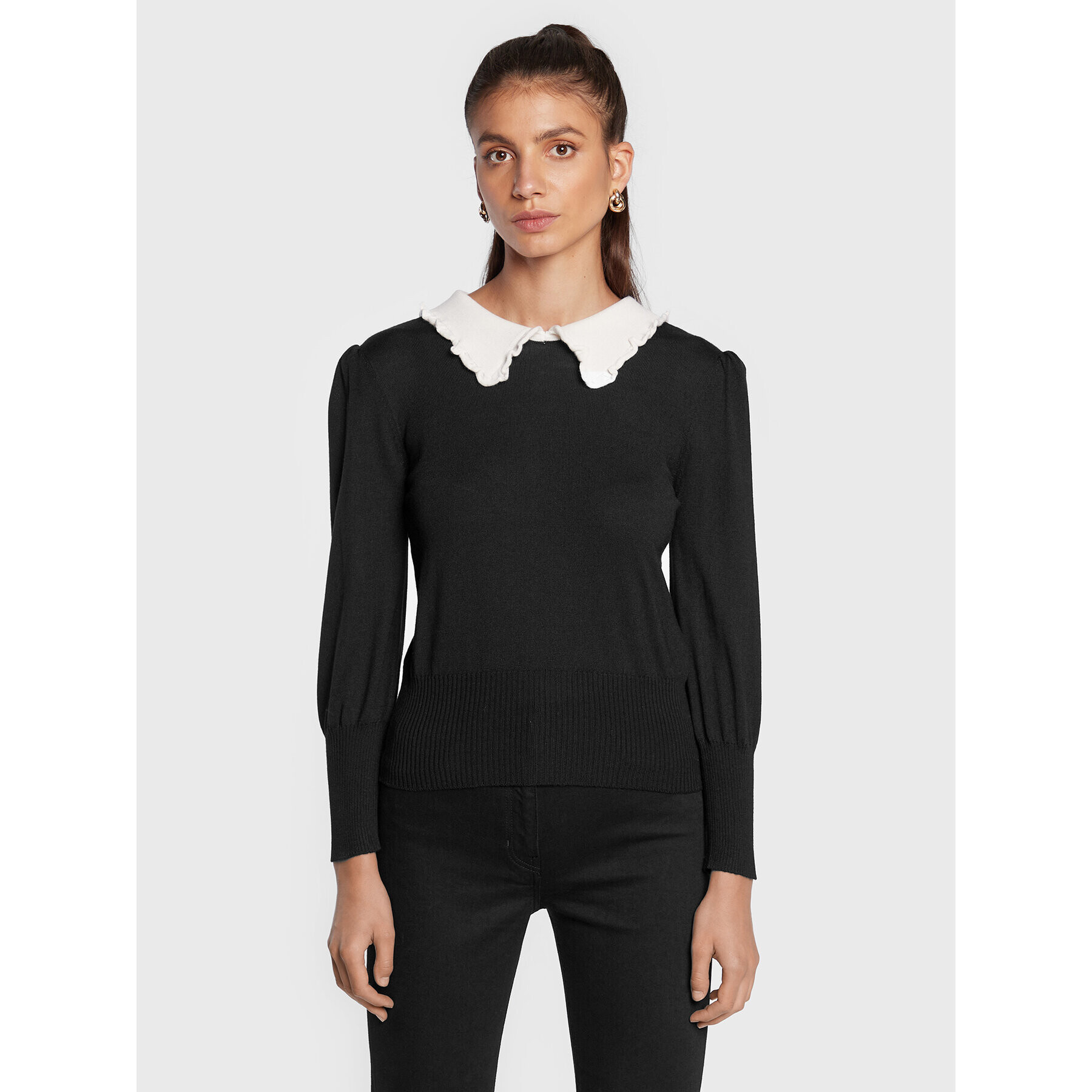 Luisa Spagnoli Пуловер Miro 0578161 Черен Regular Fit - Pepit.bg