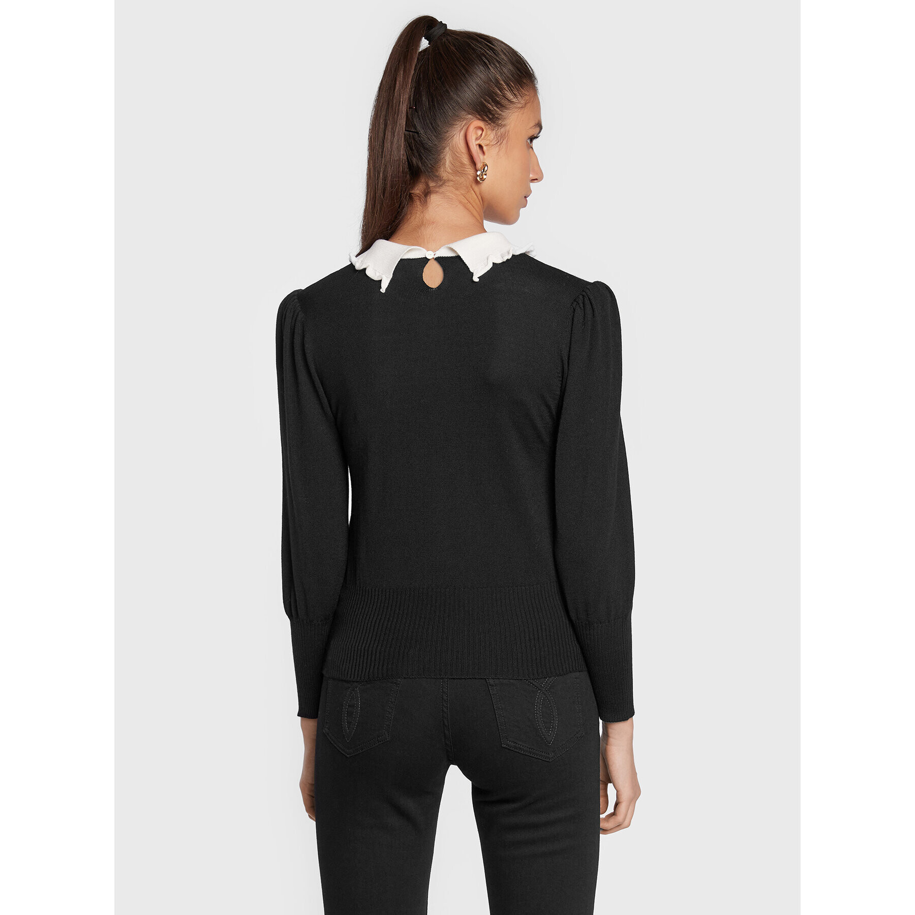 Luisa Spagnoli Пуловер Miro 0578161 Черен Regular Fit - Pepit.bg