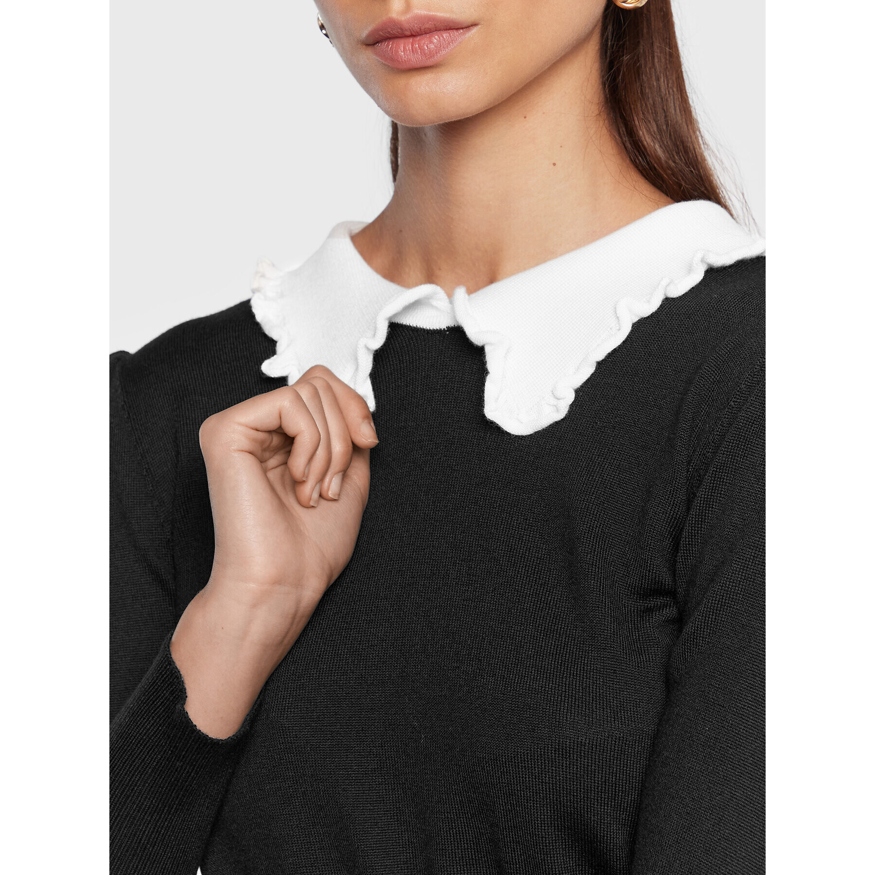 Luisa Spagnoli Пуловер Miro 0578161 Черен Regular Fit - Pepit.bg