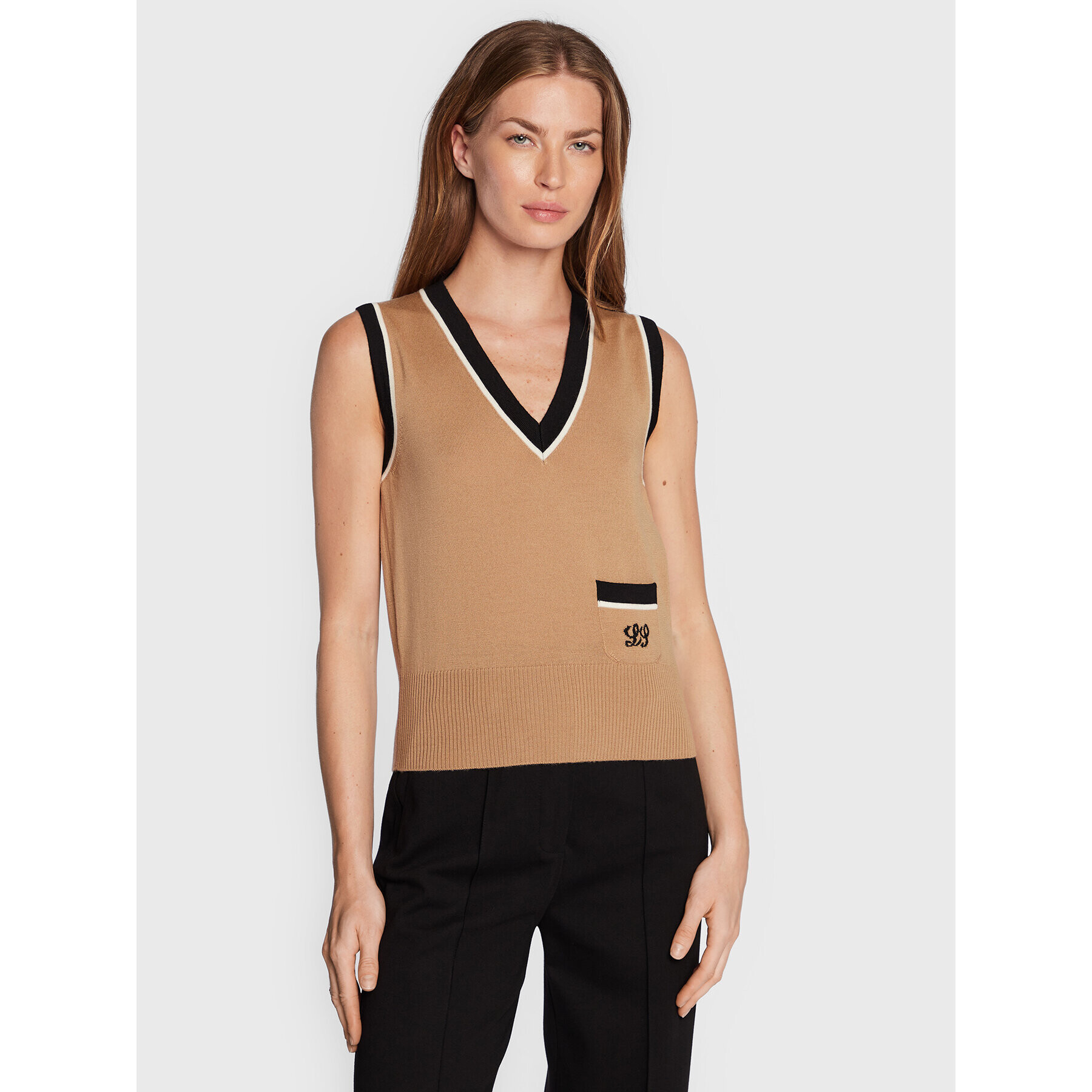 Luisa Spagnoli Пуловер Morison 0576595 Бежов Regular Fit - Pepit.bg