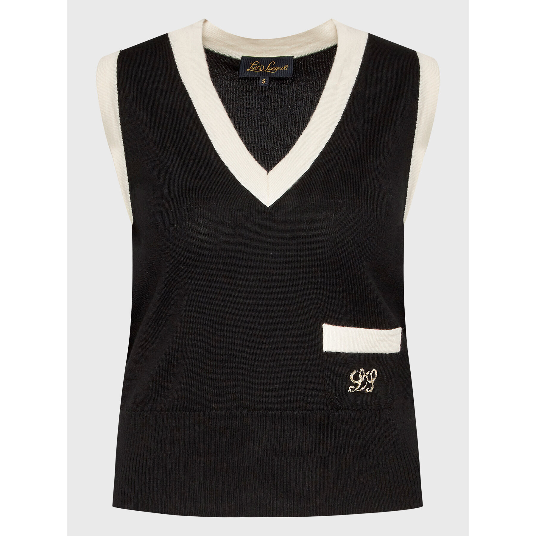 Luisa Spagnoli Пуловер Morison 0576595 Черен Regular Fit - Pepit.bg