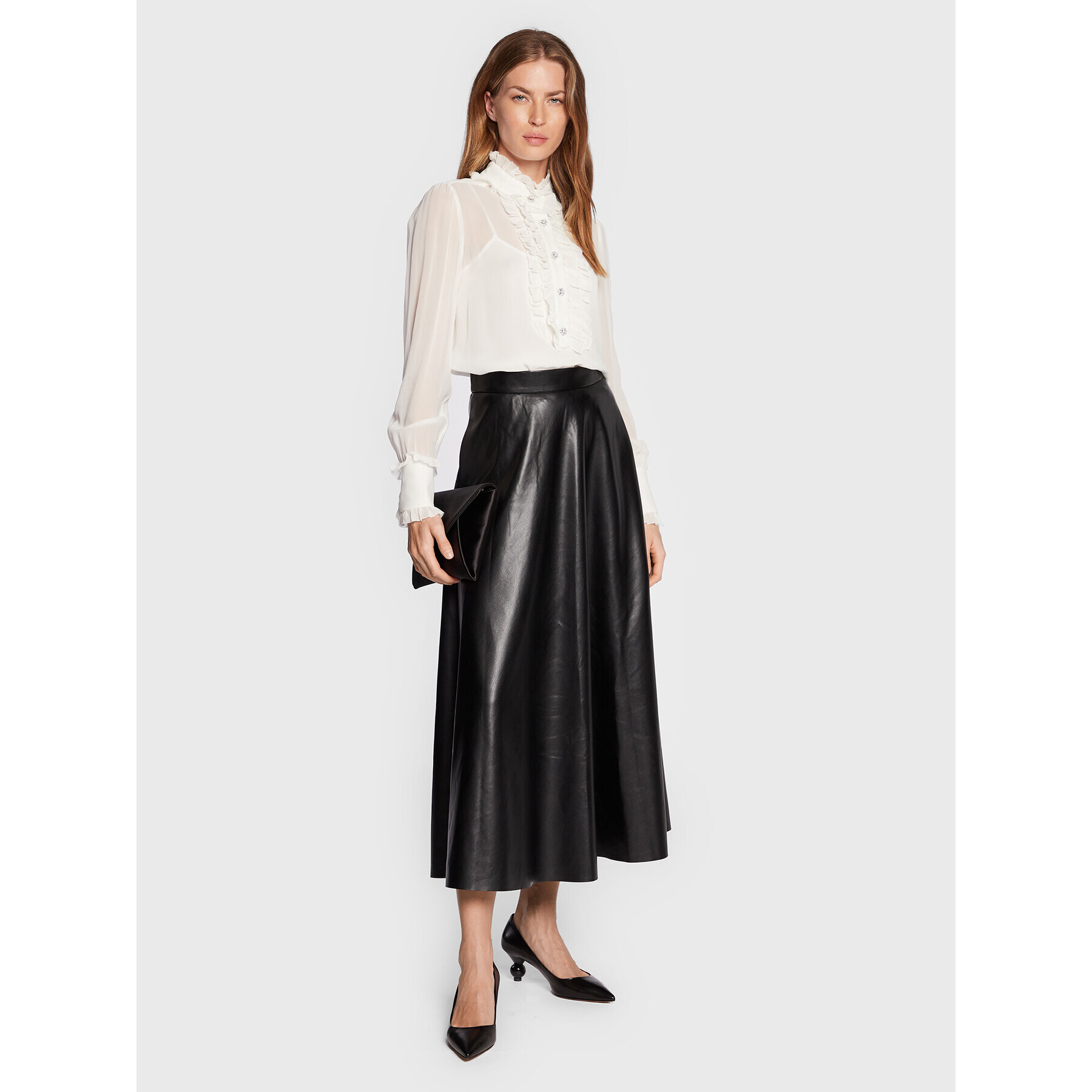Luisa Spagnoli Риза Lucca 5393517 Бял Regular Fit - Pepit.bg