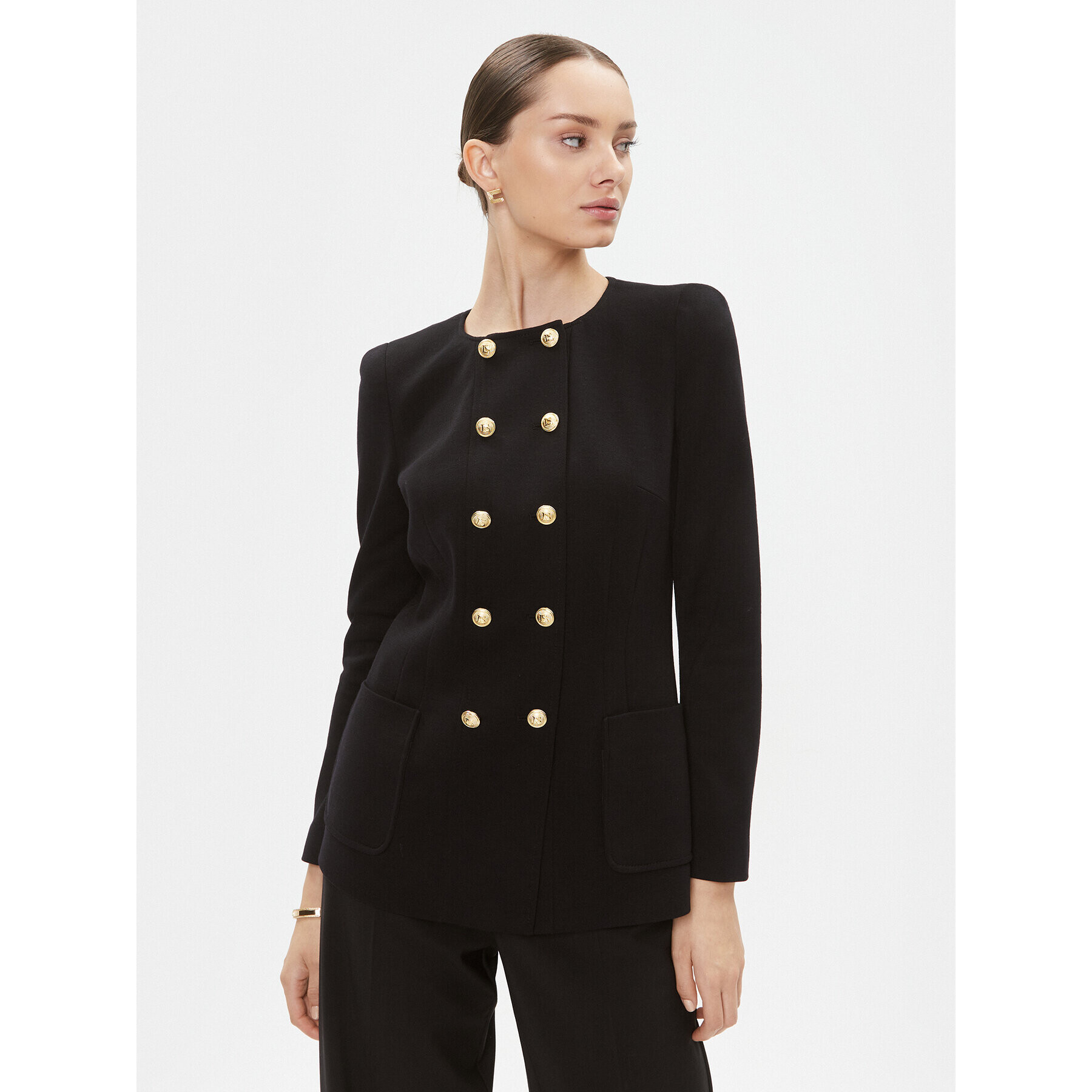 Luisa Spagnoli Сако Mimica 540255 Черен Regular Fit - Pepit.bg
