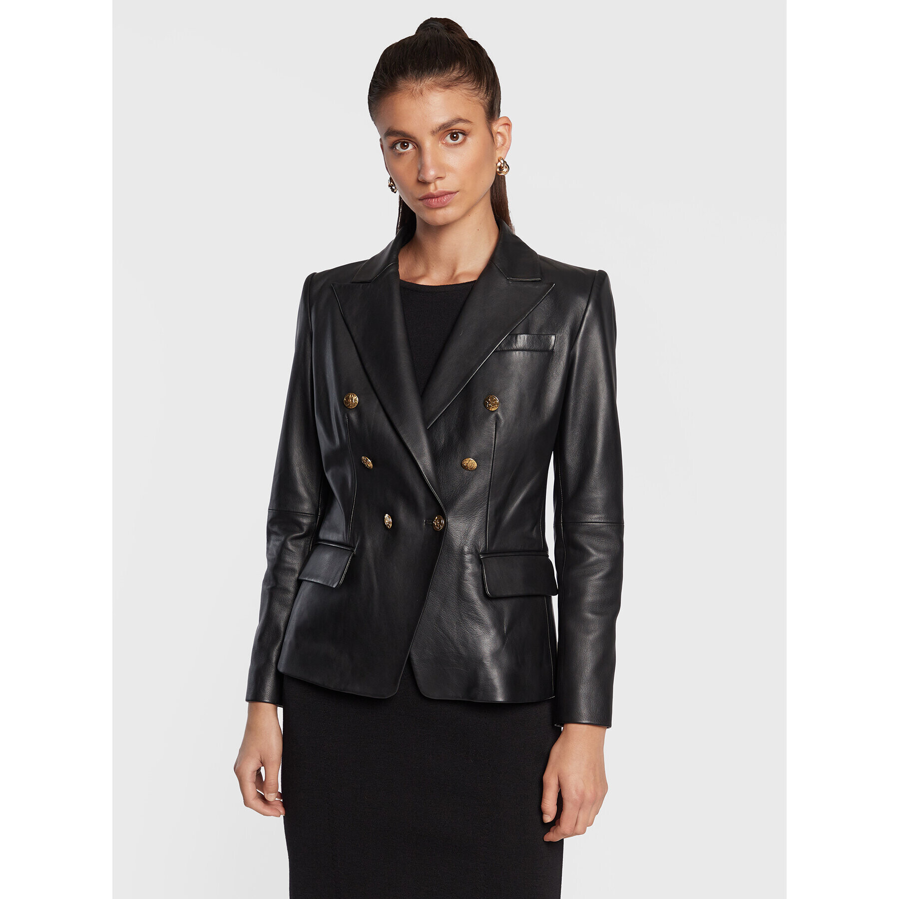 Luisa Spagnoli Сако Sofocle 5392154 Черен Slim Fit - Pepit.bg