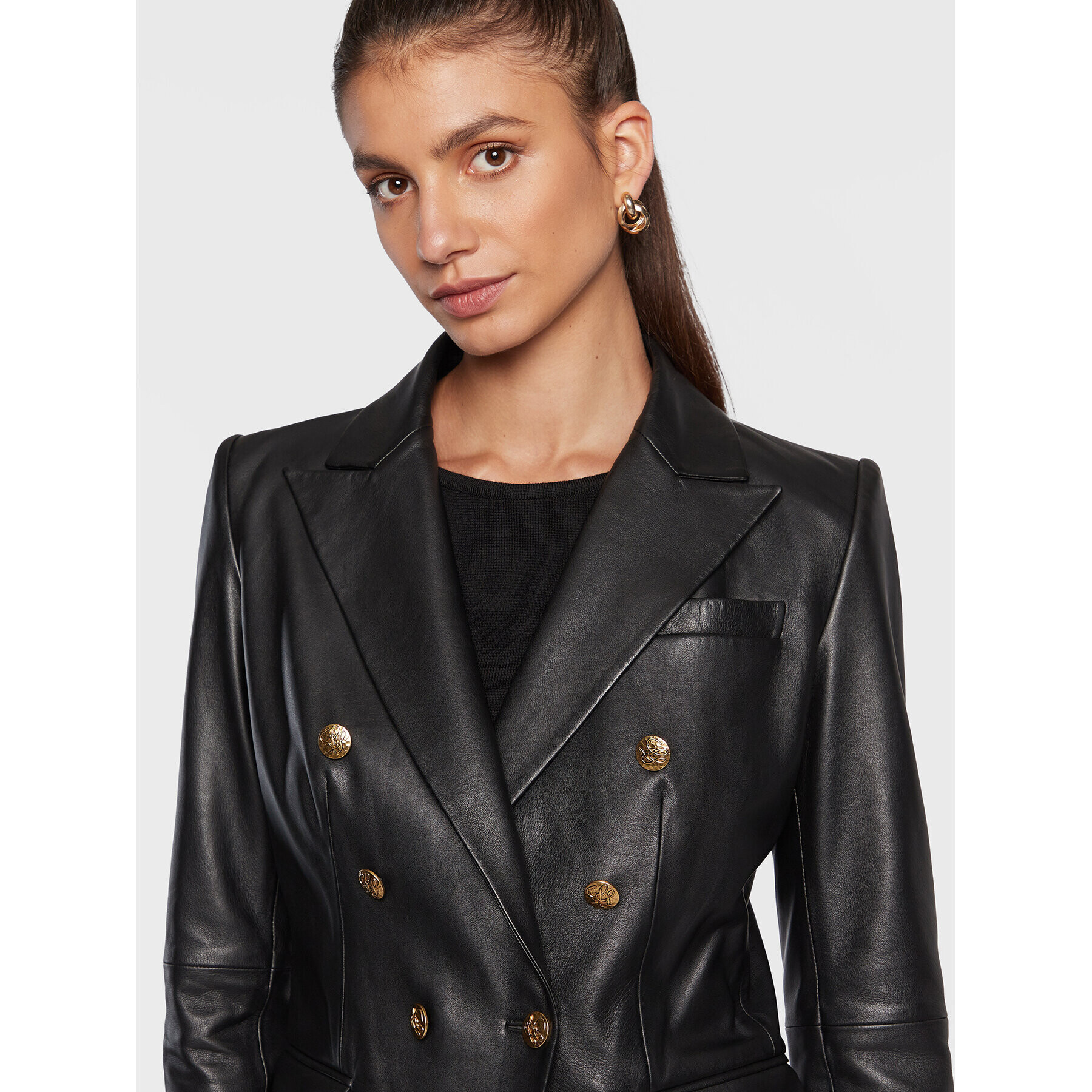 Luisa Spagnoli Сако Sofocle 5392154 Черен Slim Fit - Pepit.bg