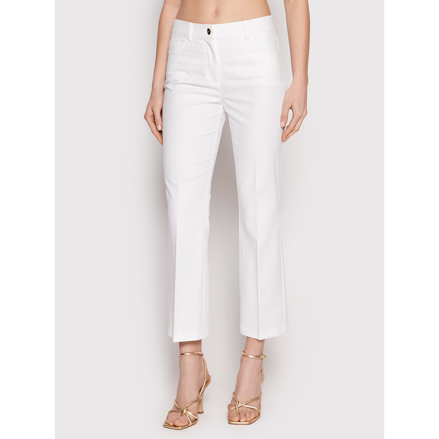 Luisa Spagnoli Текстилни панталони Anacleto 539069 Бял Regular Fit - Pepit.bg