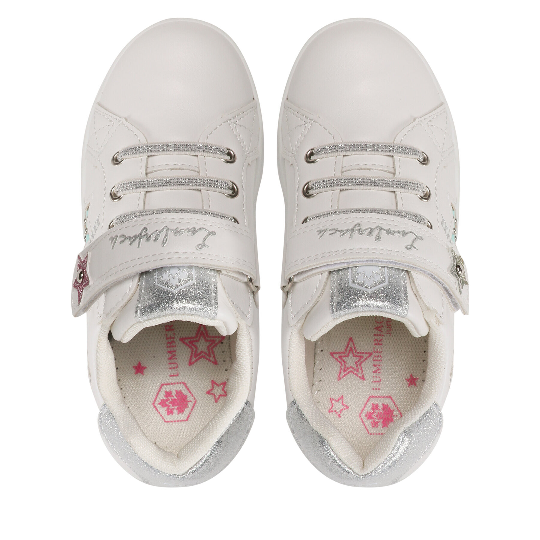 Lumberjack Обувки 1 VELCRO AND ELASTIC LACE SNEAKER Бял - Pepit.bg