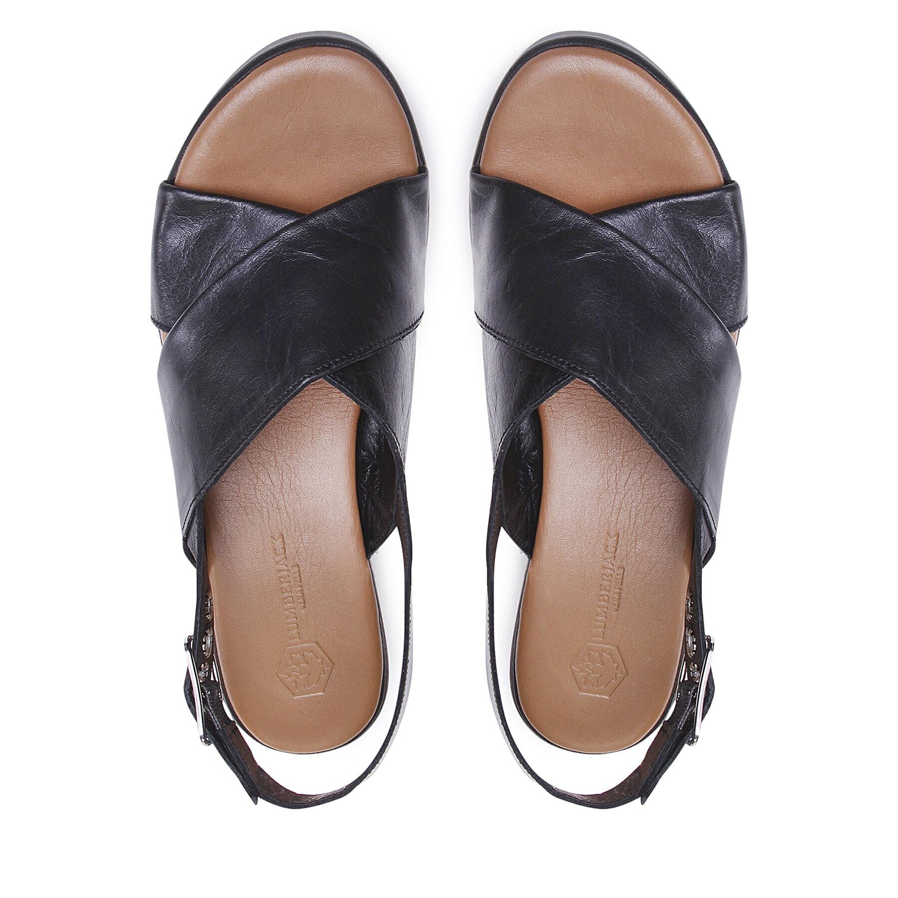 Lumberjack Обувки CROSSED BANDS SANDAL Черен - Pepit.bg