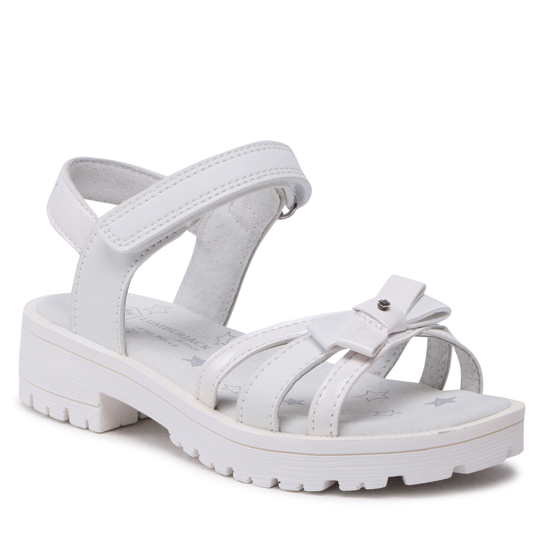 Lumberjack Обувки SANDAL WITH BOW Бял - Pepit.bg