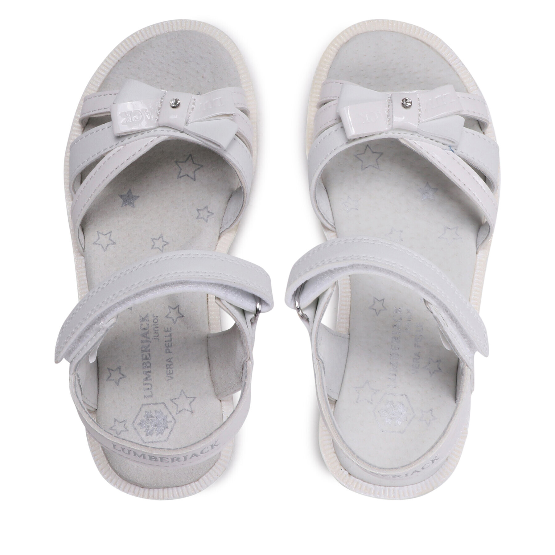 Lumberjack Обувки SANDAL WITH BOW Бял - Pepit.bg