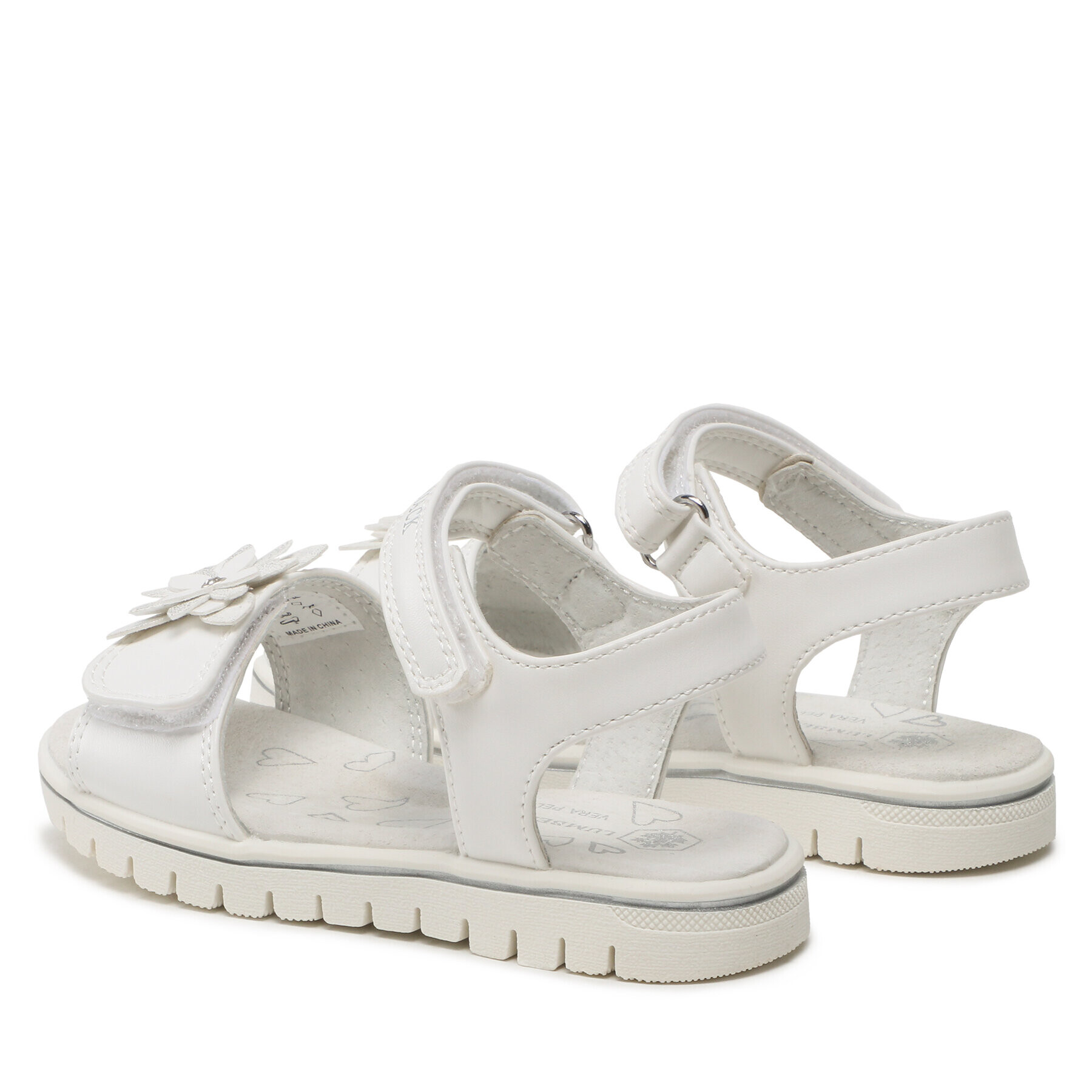 Lumberjack Обувки SANDAL WITH FLOWER Бял - Pepit.bg