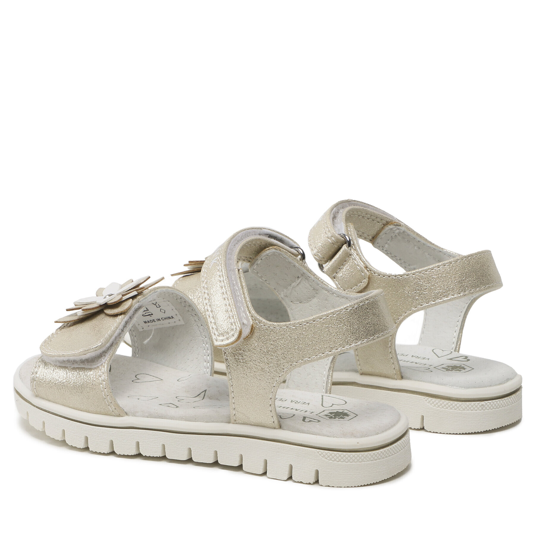 Lumberjack Обувки SANDAL WITH FLOWER Златист - Pepit.bg