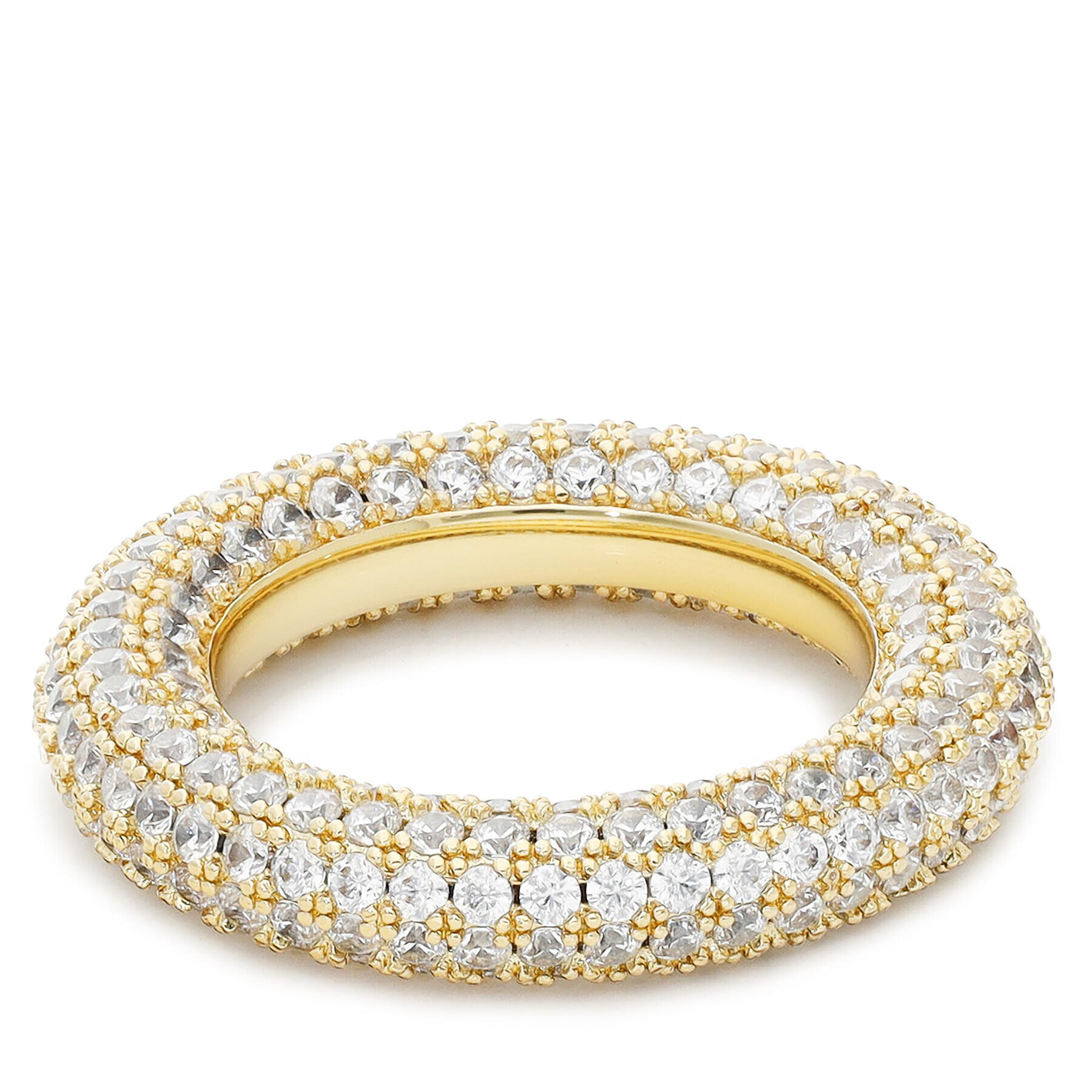Luv AJ Пръстен Pave Amalfi Ring PH18-PBAR-G Златист - Pepit.bg