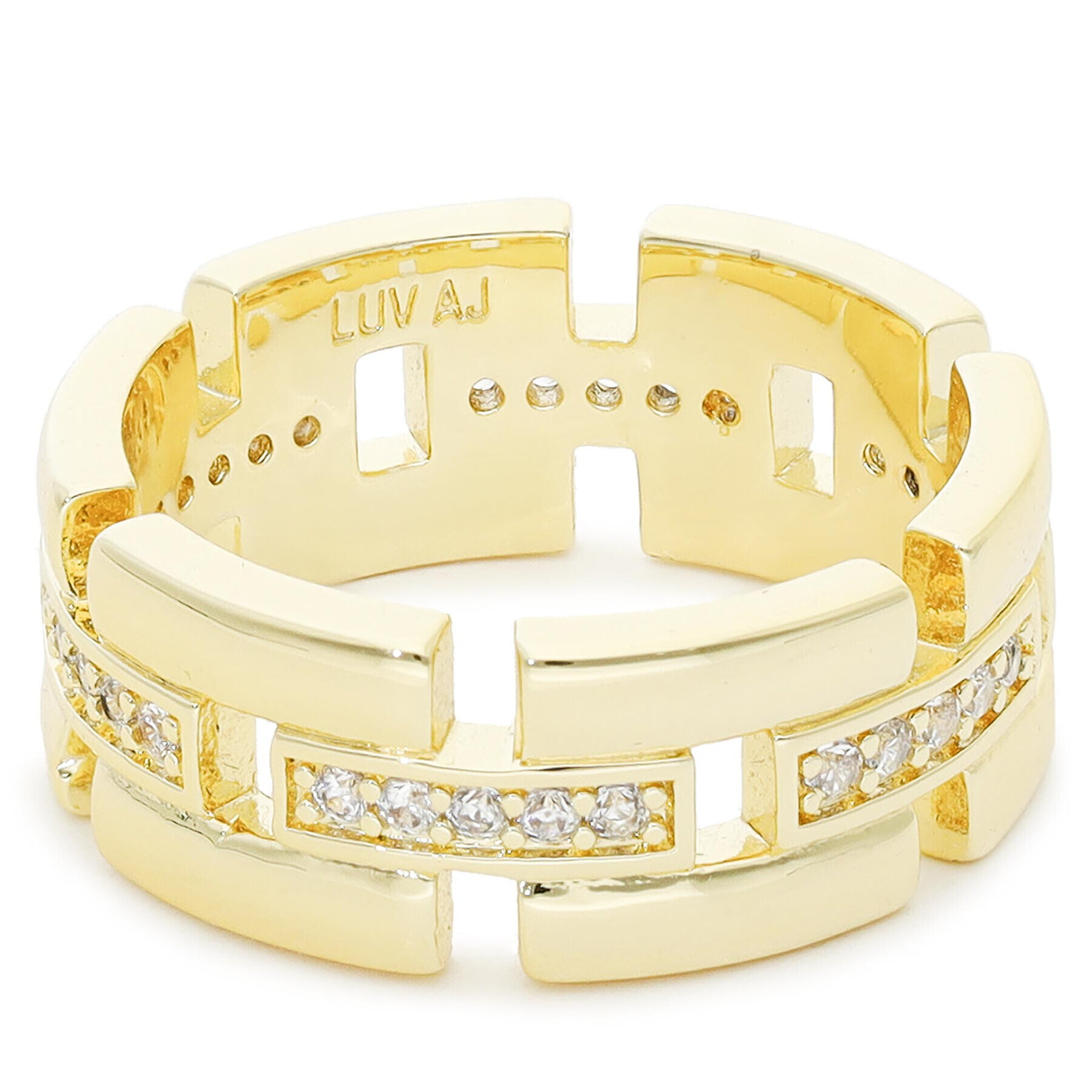 Luv AJ Пръстен Rossi Cigar Ring FW22-R-RCR-G Златист - Pepit.bg