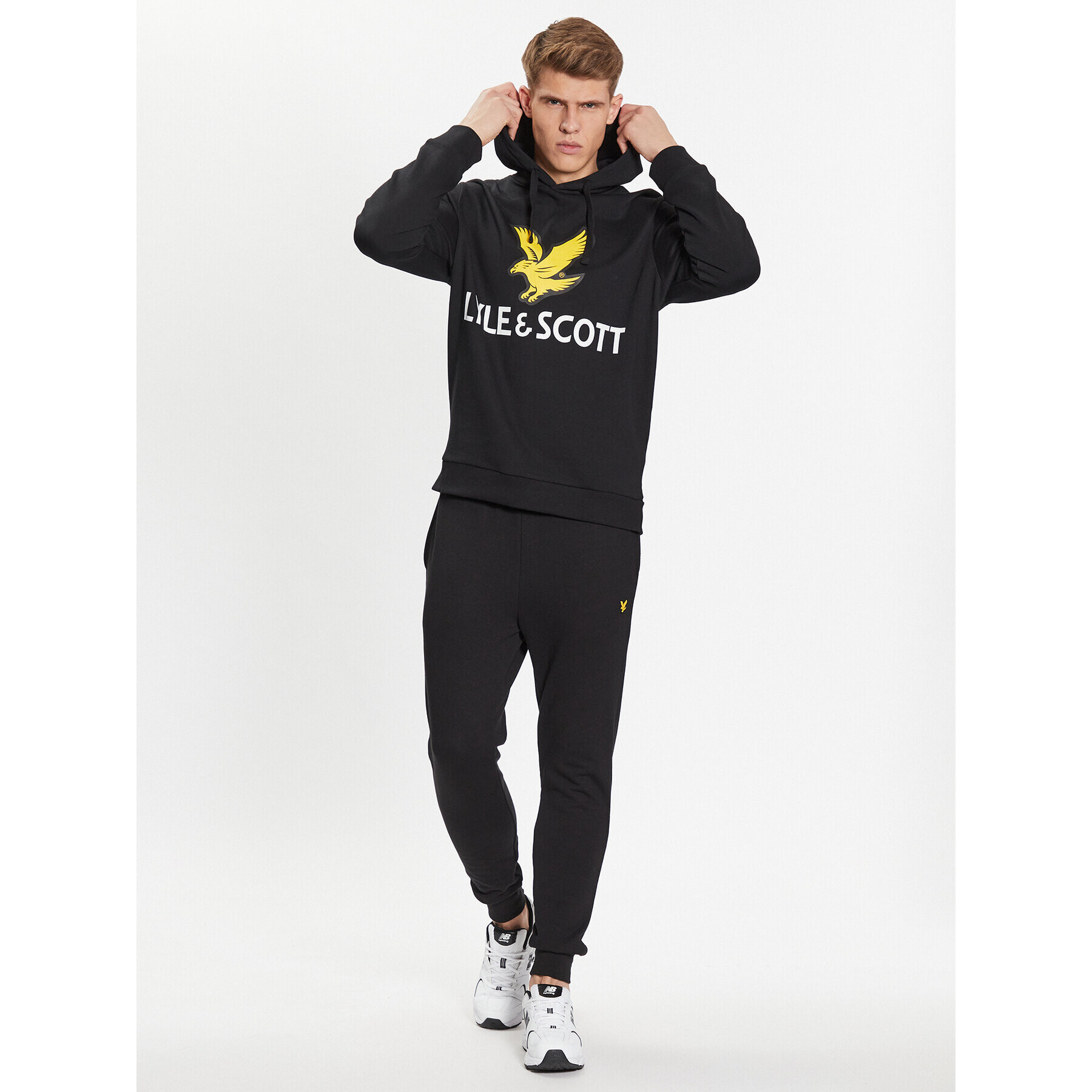 Lyle & Scott Анцуг Printed Hoodie/Jogger Pack TK1700V Черен Regular Fit - Pepit.bg