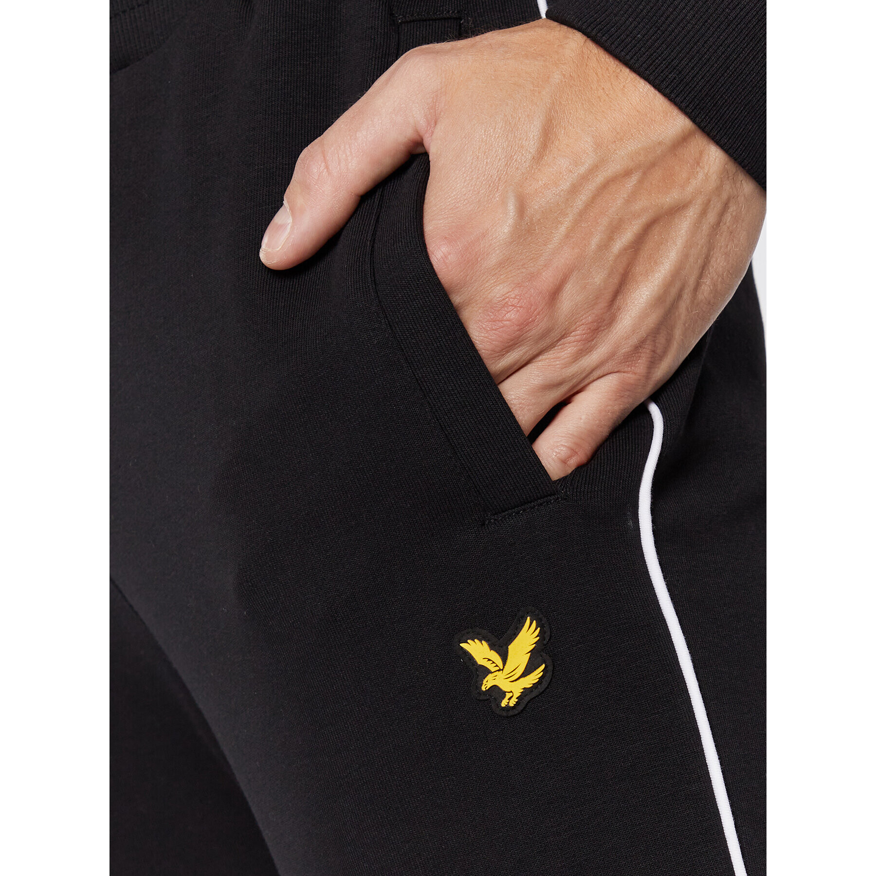 Lyle & Scott Долнище анцуг Contrast Piping TR1483OGSP Черен Regular Fit - Pepit.bg