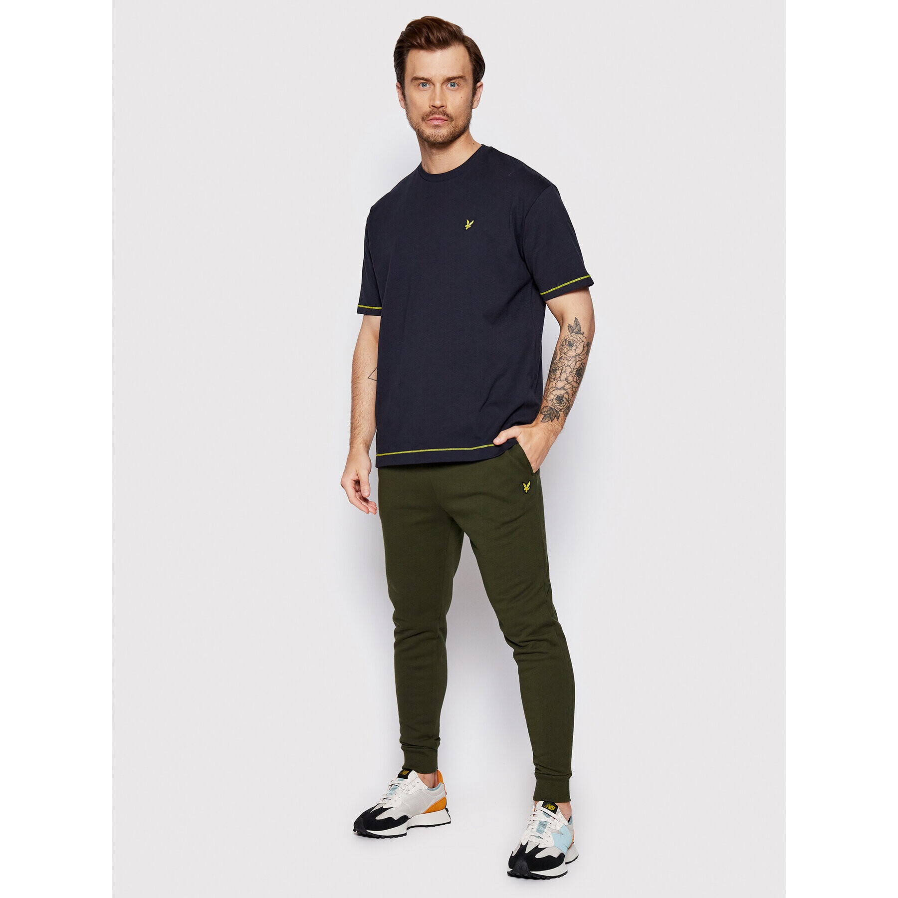 Lyle & Scott Долнище анцуг ML822VOG Зелен Skinny Fit - Pepit.bg