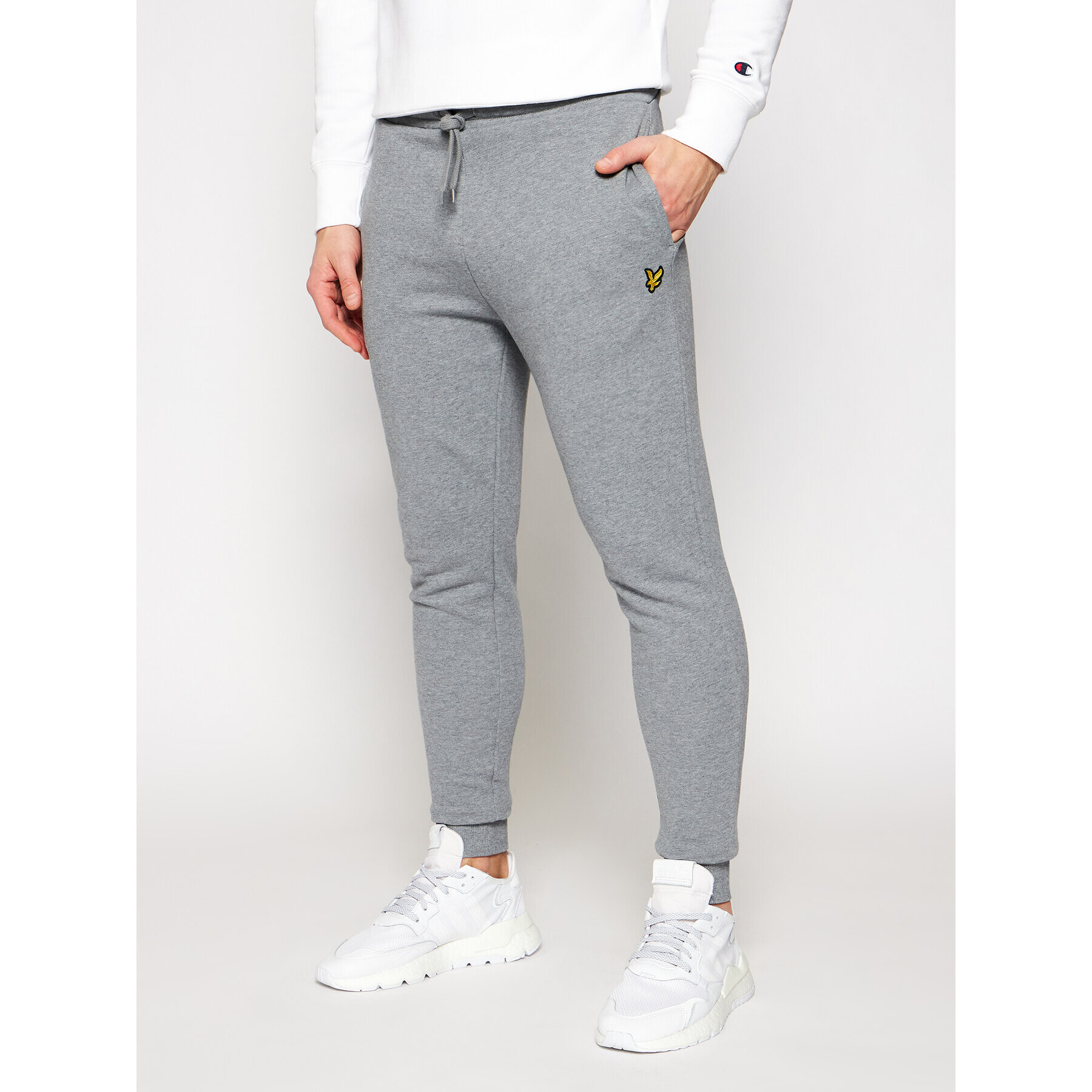 Lyle & Scott Долнище анцуг ML822VTR Сив Skinny Fit - Pepit.bg