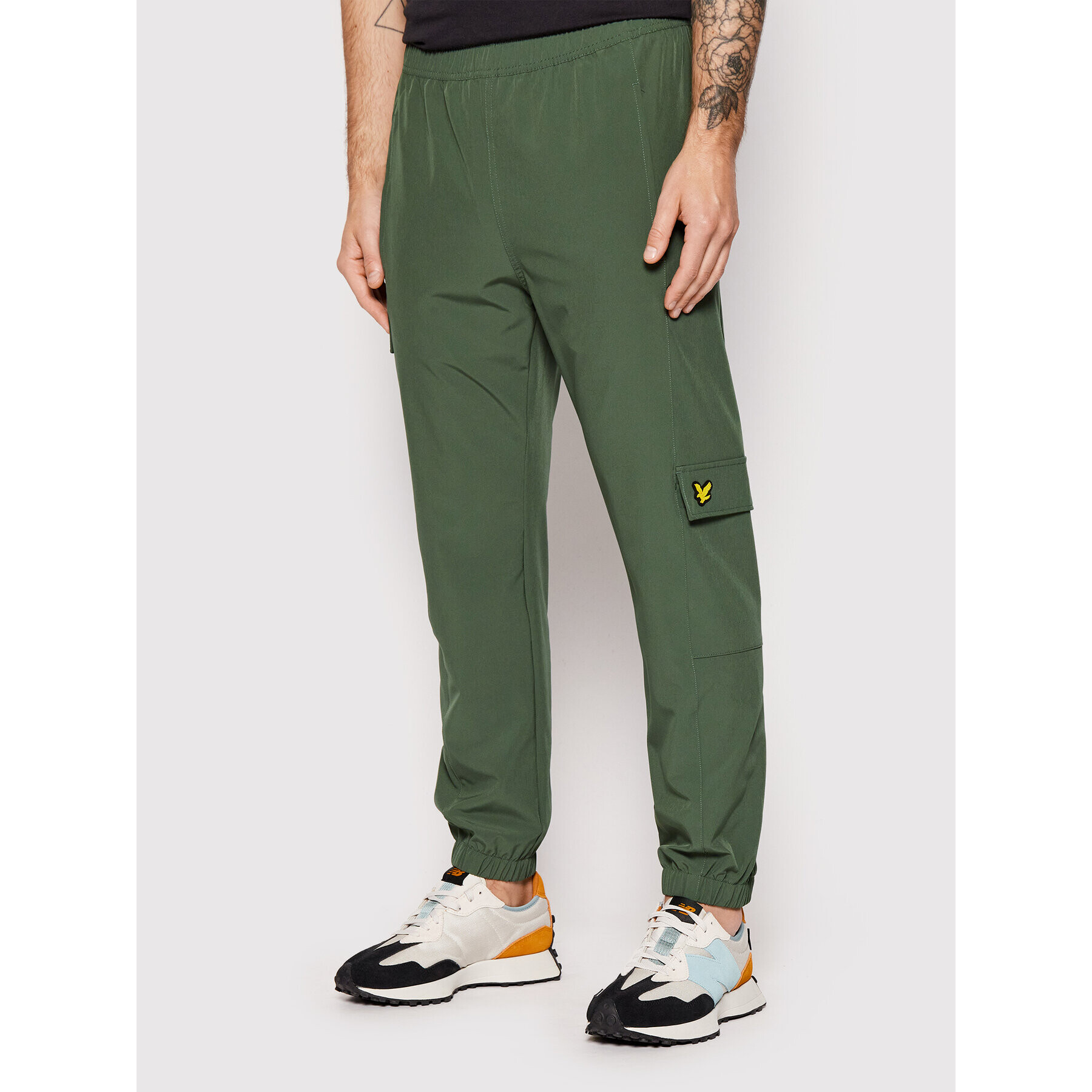 Lyle & Scott Долнище анцуг Retro Utility TR1673SP Зелен Regular Fit - Pepit.bg