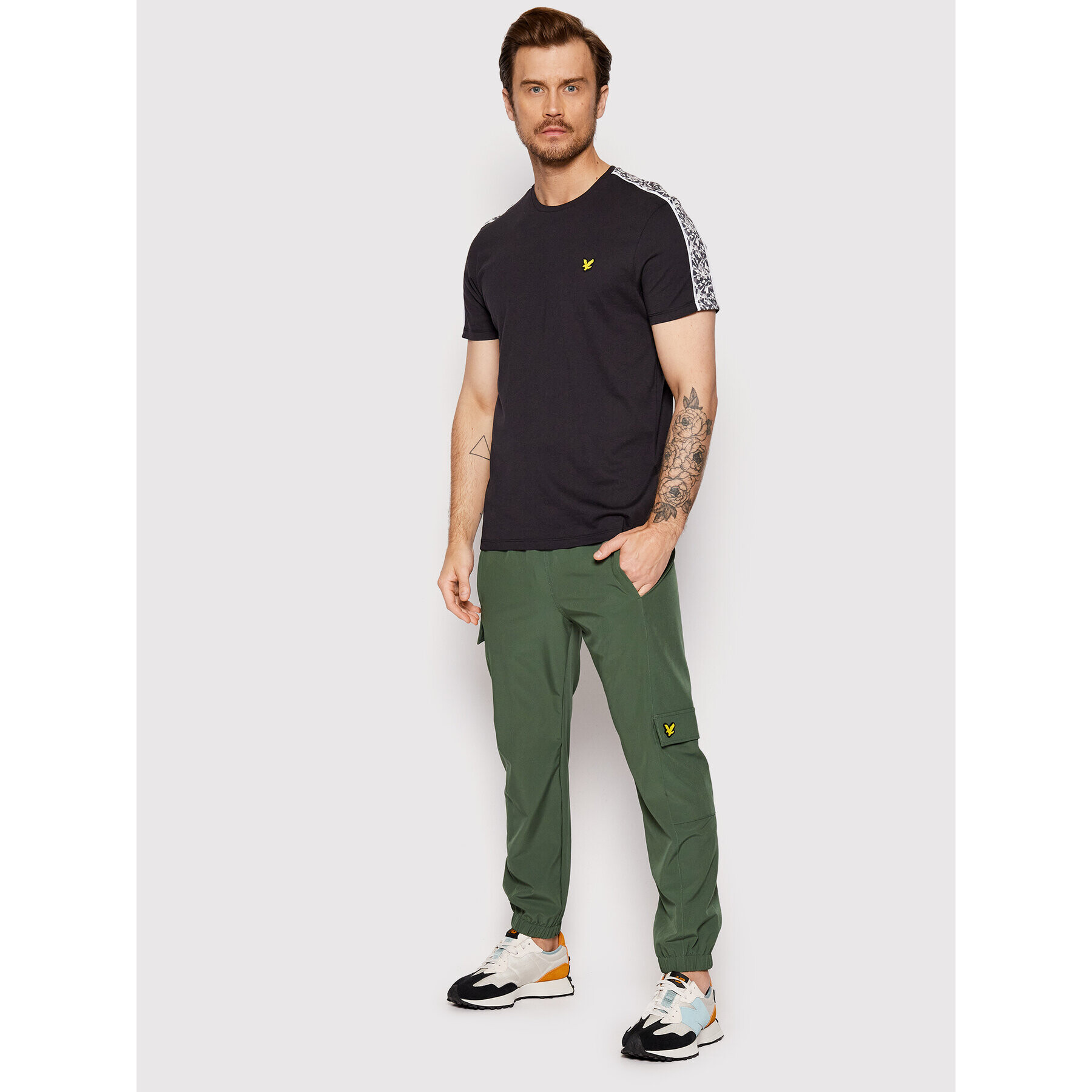 Lyle & Scott Долнище анцуг Retro Utility TR1673SP Зелен Regular Fit - Pepit.bg