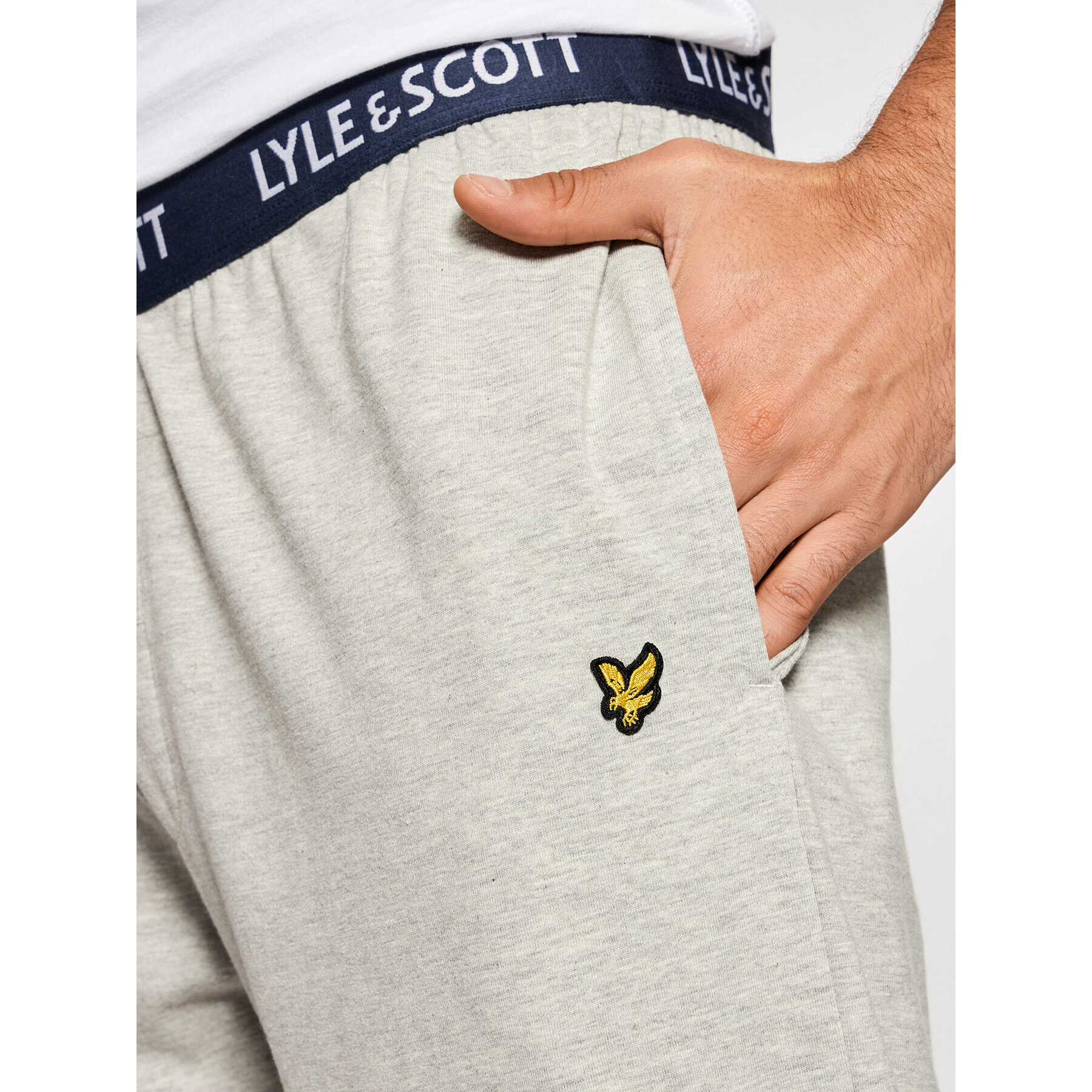 Lyle & Scott Долнище на пижама Ezra LSPANT905 Сив Regular Fit - Pepit.bg