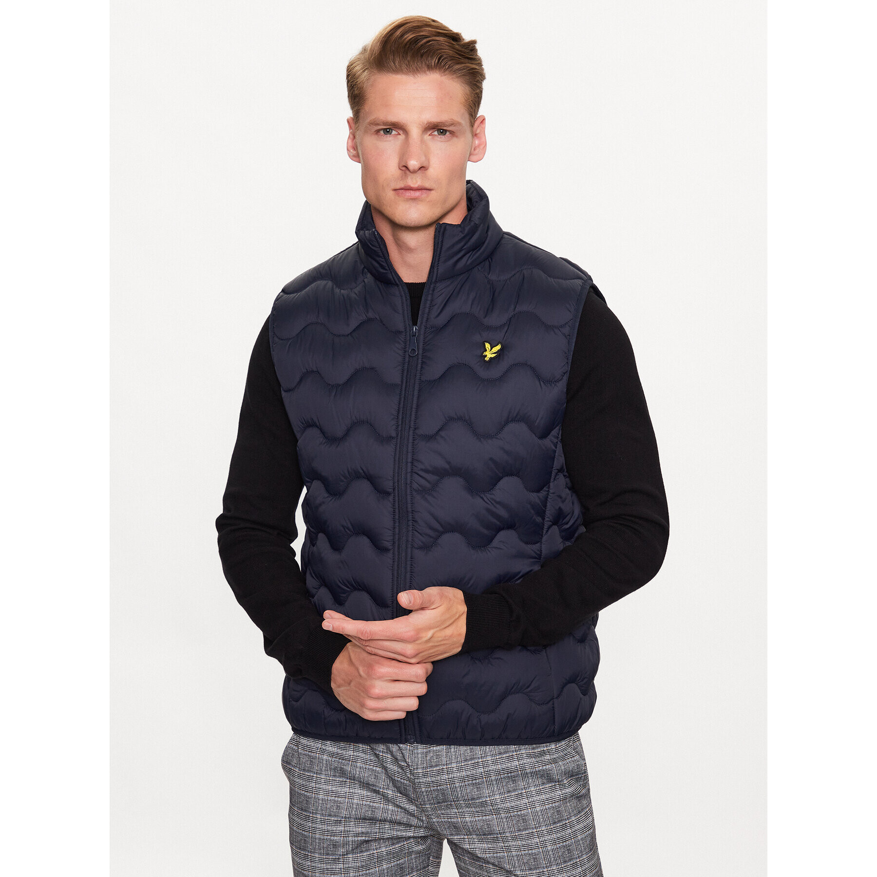 Lyle & Scott Елек Crest Quilted Gilet JK1802V Тъмносин Regular Fit - Pepit.bg