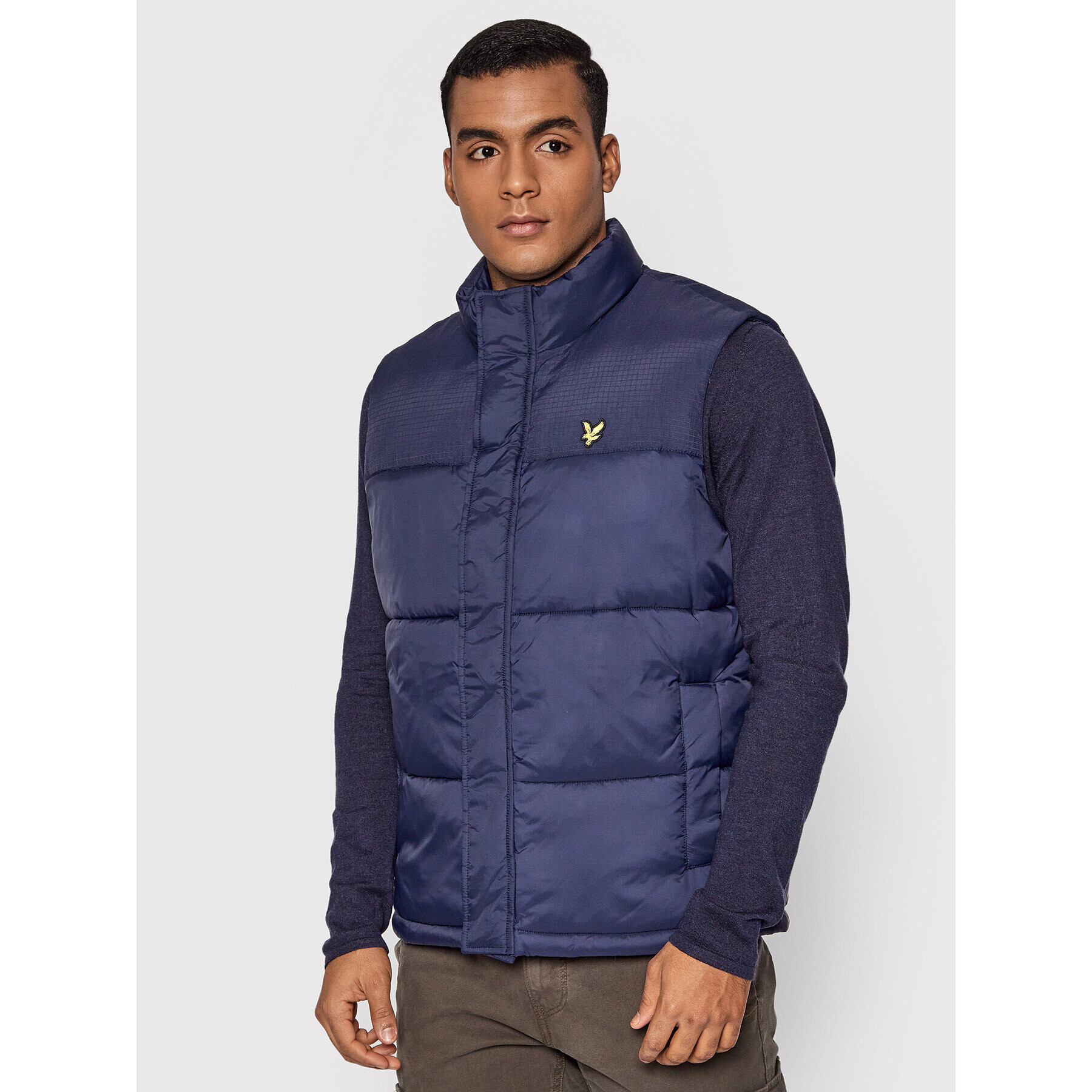 Lyle & Scott Елек JK1349V Тъмносин Regular Fit - Pepit.bg