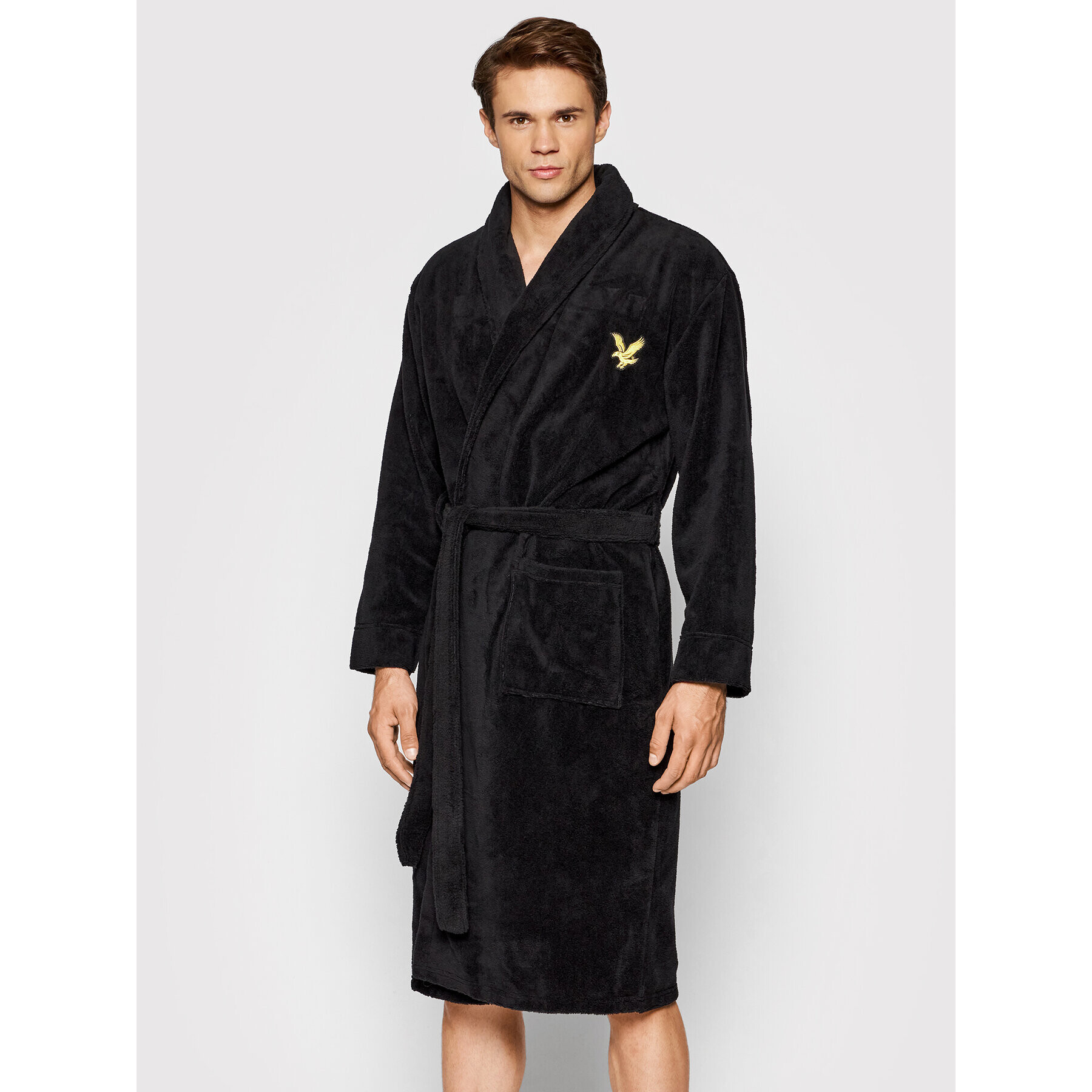 Lyle & Scott Халат Jeremy LSGWN015 Черен - Pepit.bg