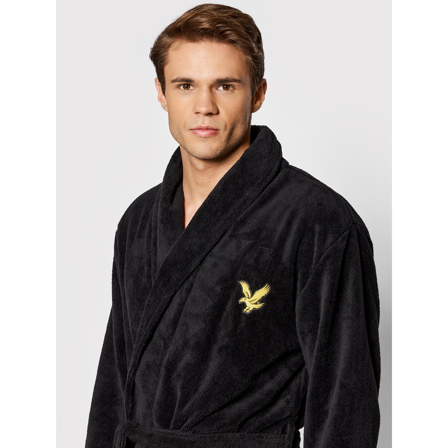 Lyle & Scott Халат Jeremy LSGWN015 Черен - Pepit.bg