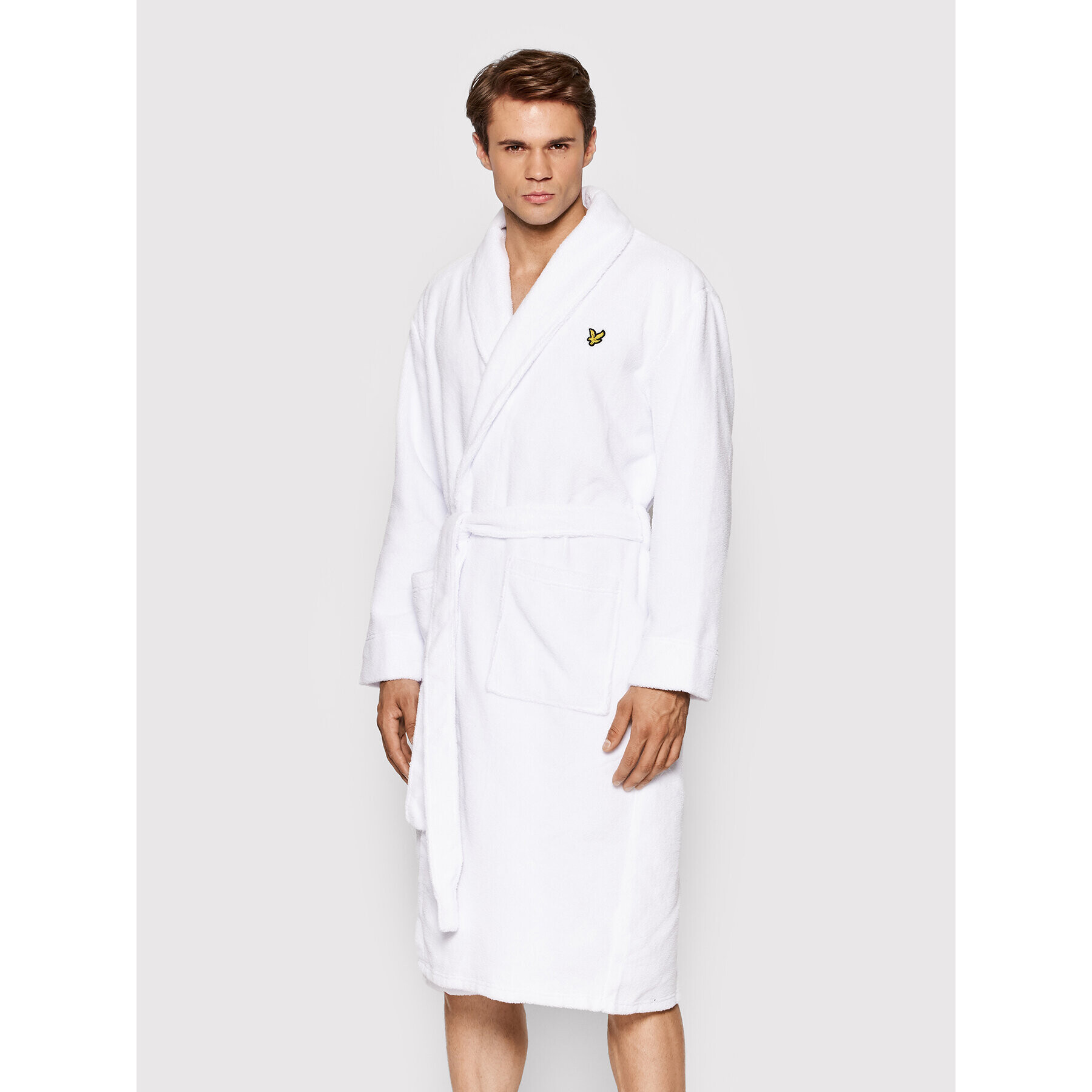 Lyle & Scott Халат Lucas LSGWN005 Бял - Pepit.bg