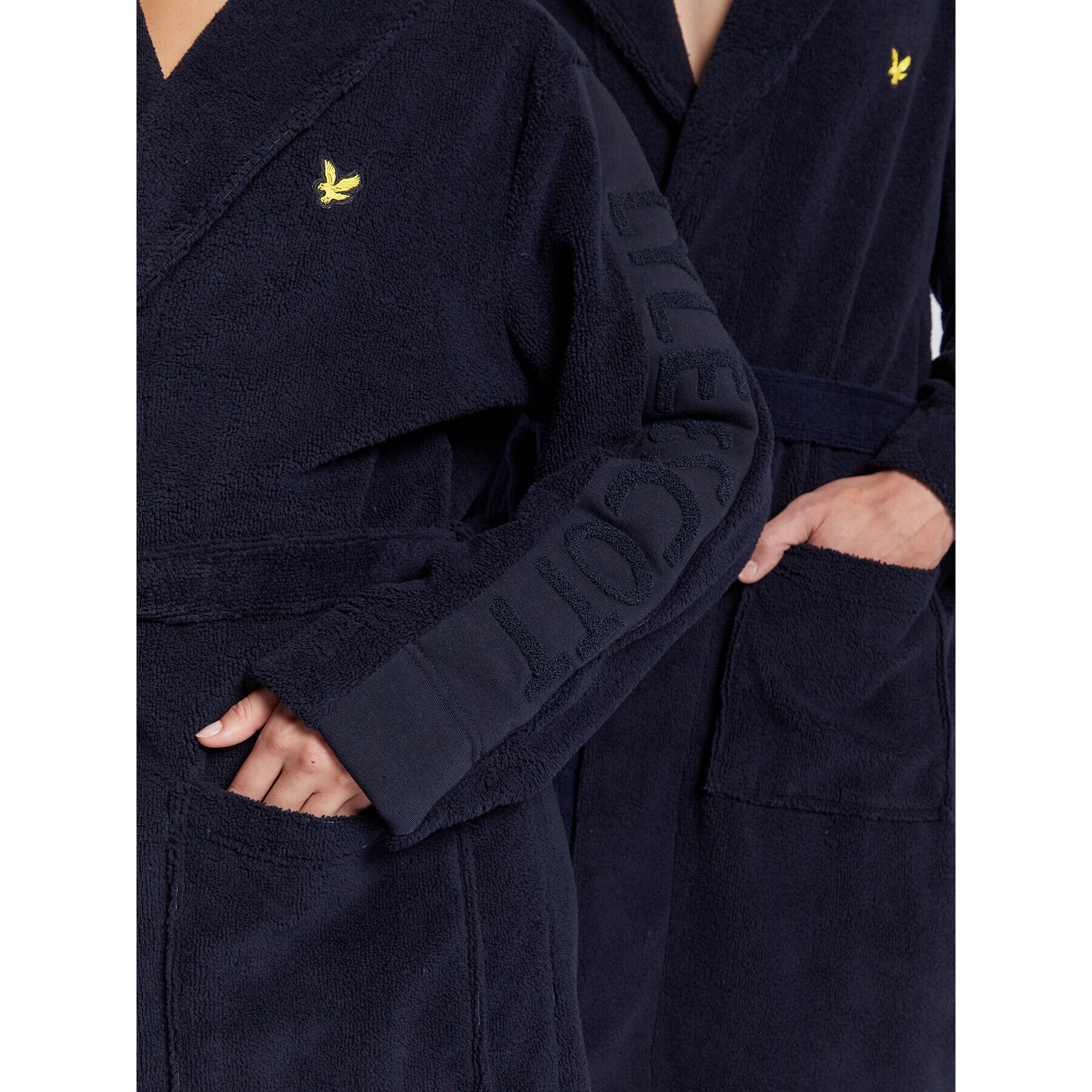 Lyle & Scott Халат Unisex Jesse 9677 Черен - Pepit.bg