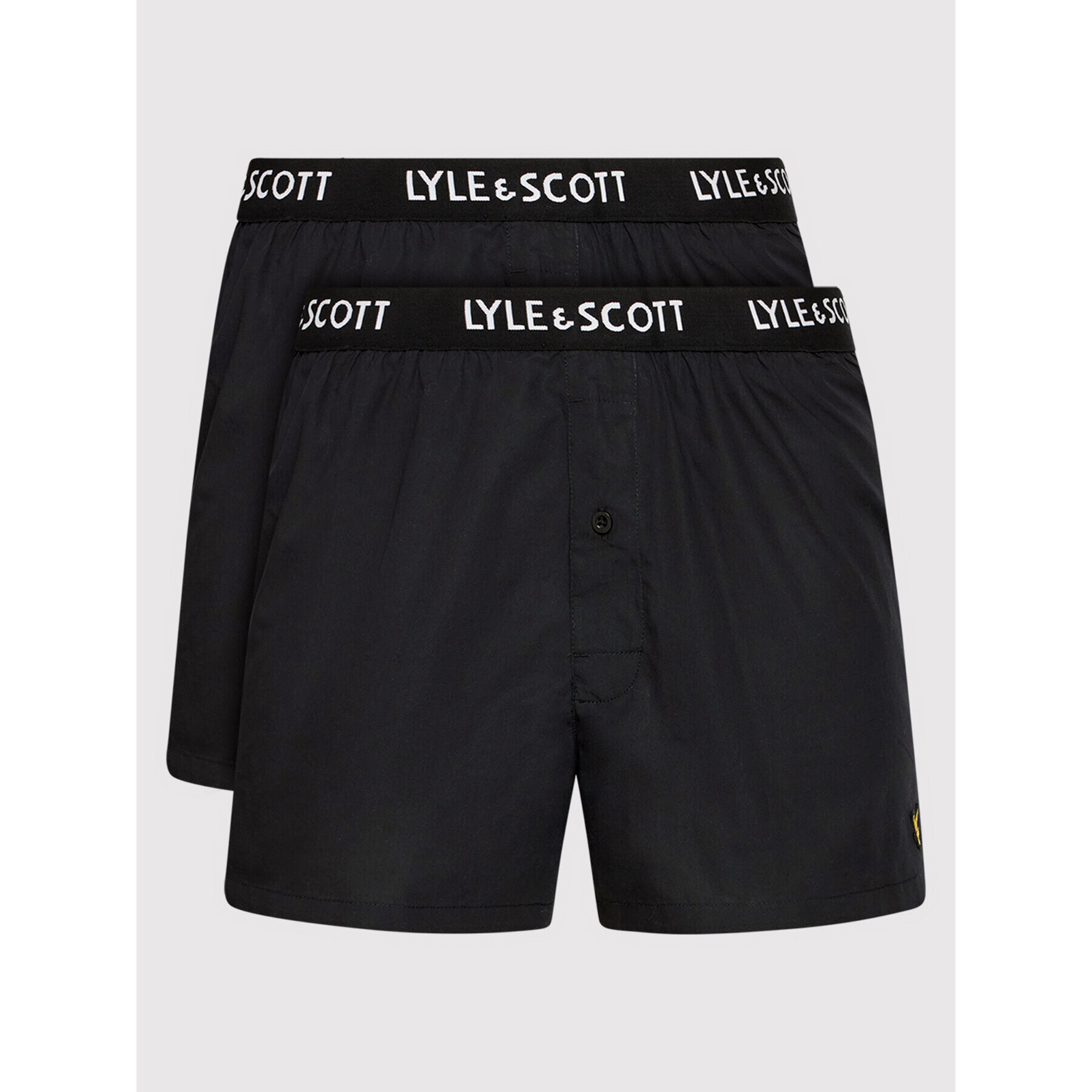 Lyle & Scott Комплект 2 чифта боксерки Dylan LSBOXER006 Черен - Pepit.bg