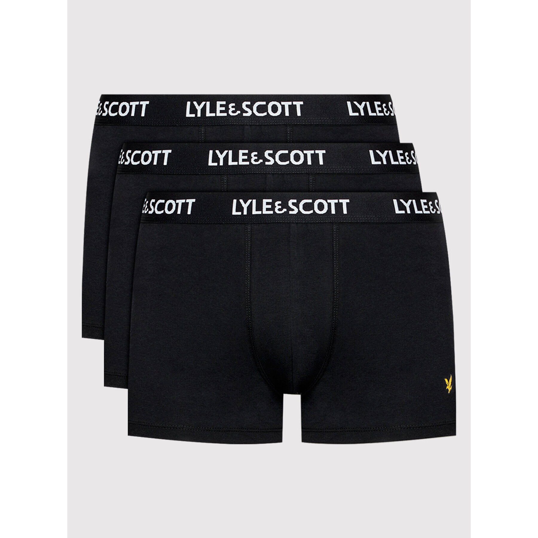 Lyle & Scott Комплект 3 чифта боксерки Barclay LSUWTC001 Черен - Pepit.bg