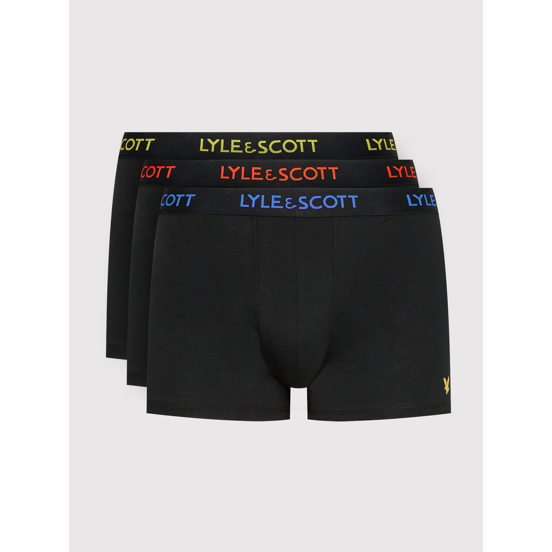 Lyle & Scott Комплект 3 чифта боксерки Barclay LSUWTC001 Черен - Pepit.bg