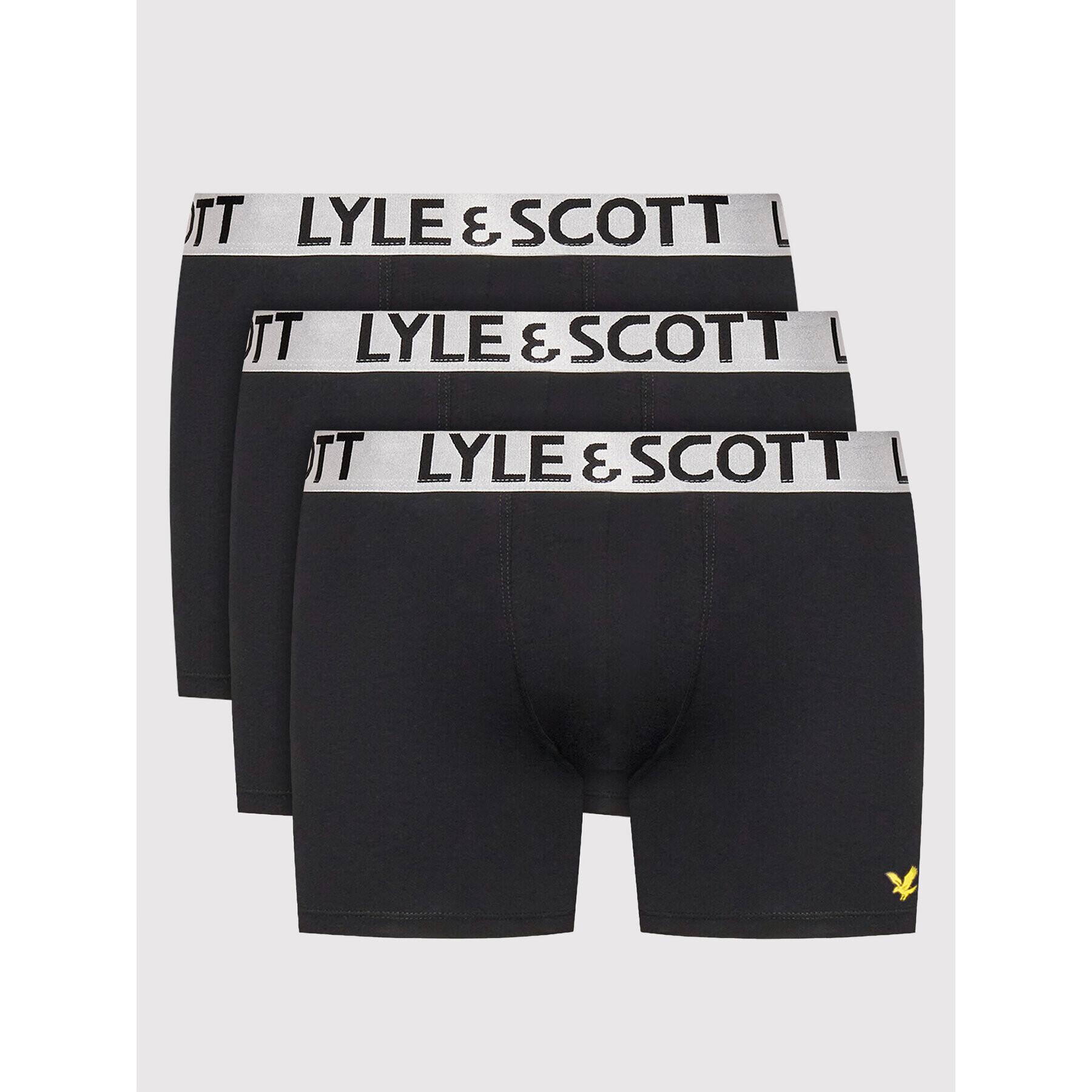 Lyle & Scott Комплект 3 чифта боксерки Christopher LS-UW-F-023-2222 Черен - Pepit.bg