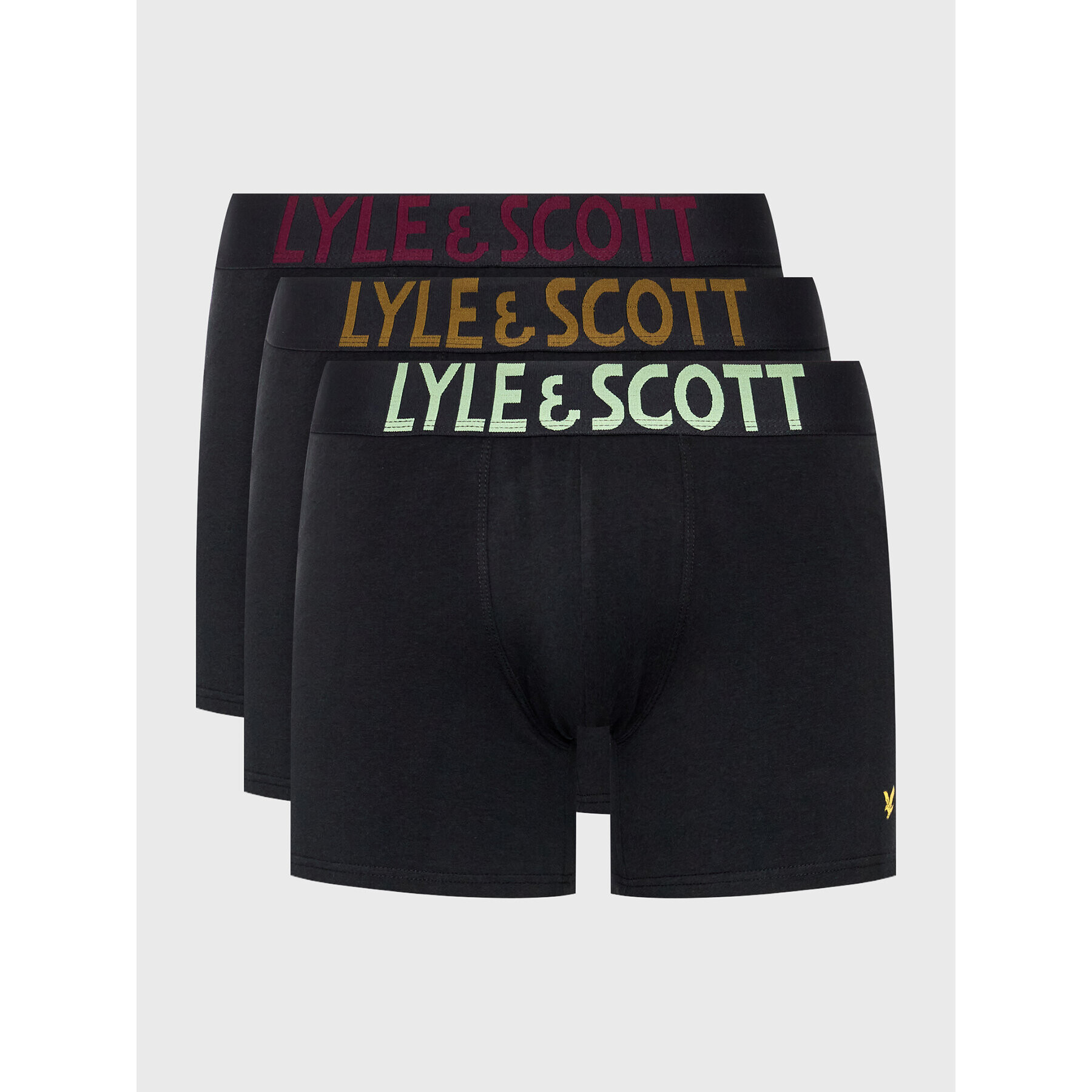 Lyle & Scott Комплект 3 чифта боксерки Daniel 492 Черен - Pepit.bg