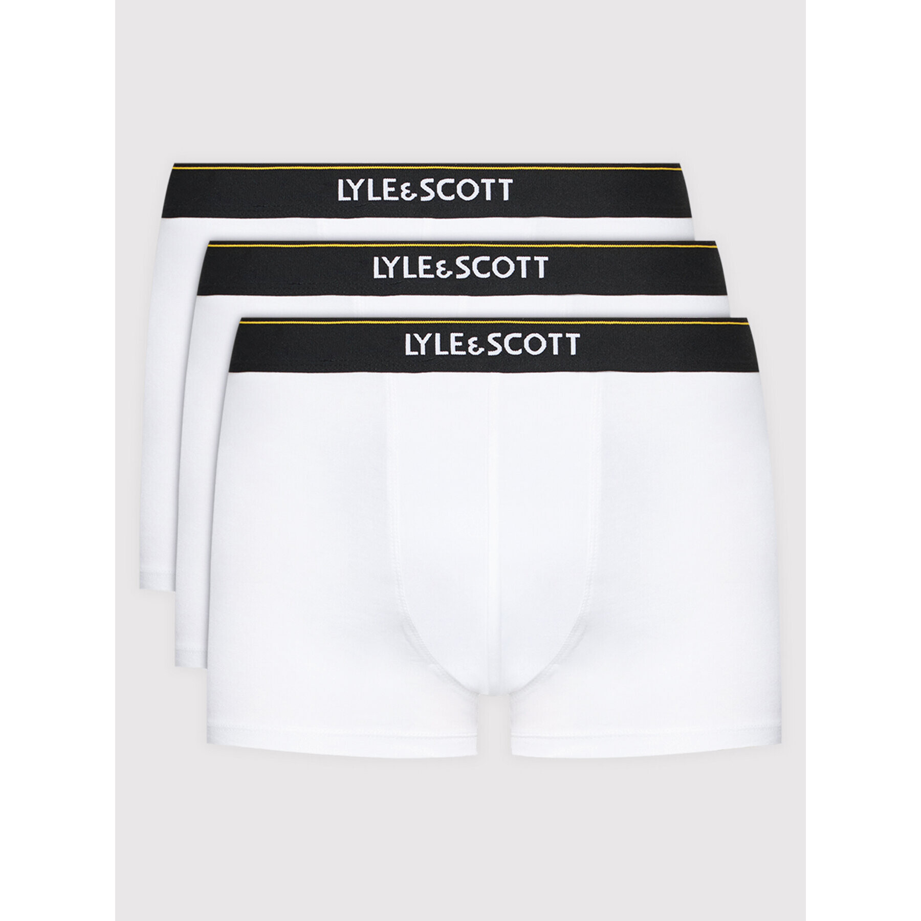 Lyle & Scott Комплект 3 чифта боксерки Fergus LSUWTC002 Бял - Pepit.bg