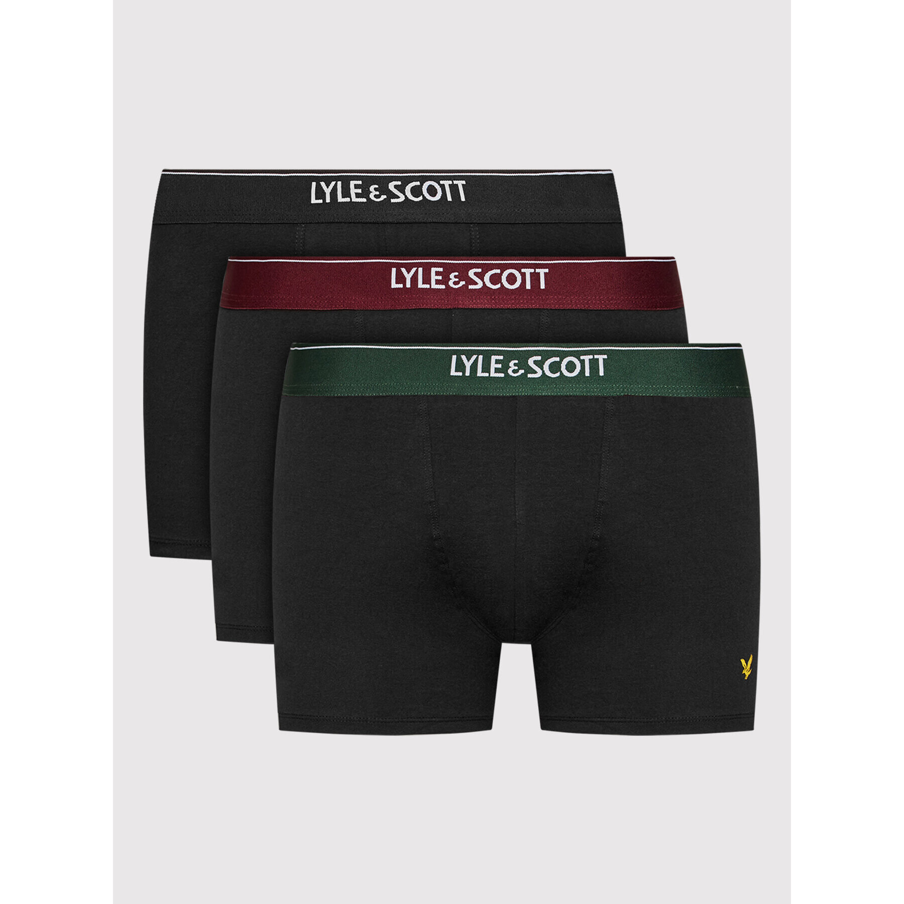 Lyle & Scott Комплект 3 чифта боксерки Fergus LSUWTC002 Черен - Pepit.bg