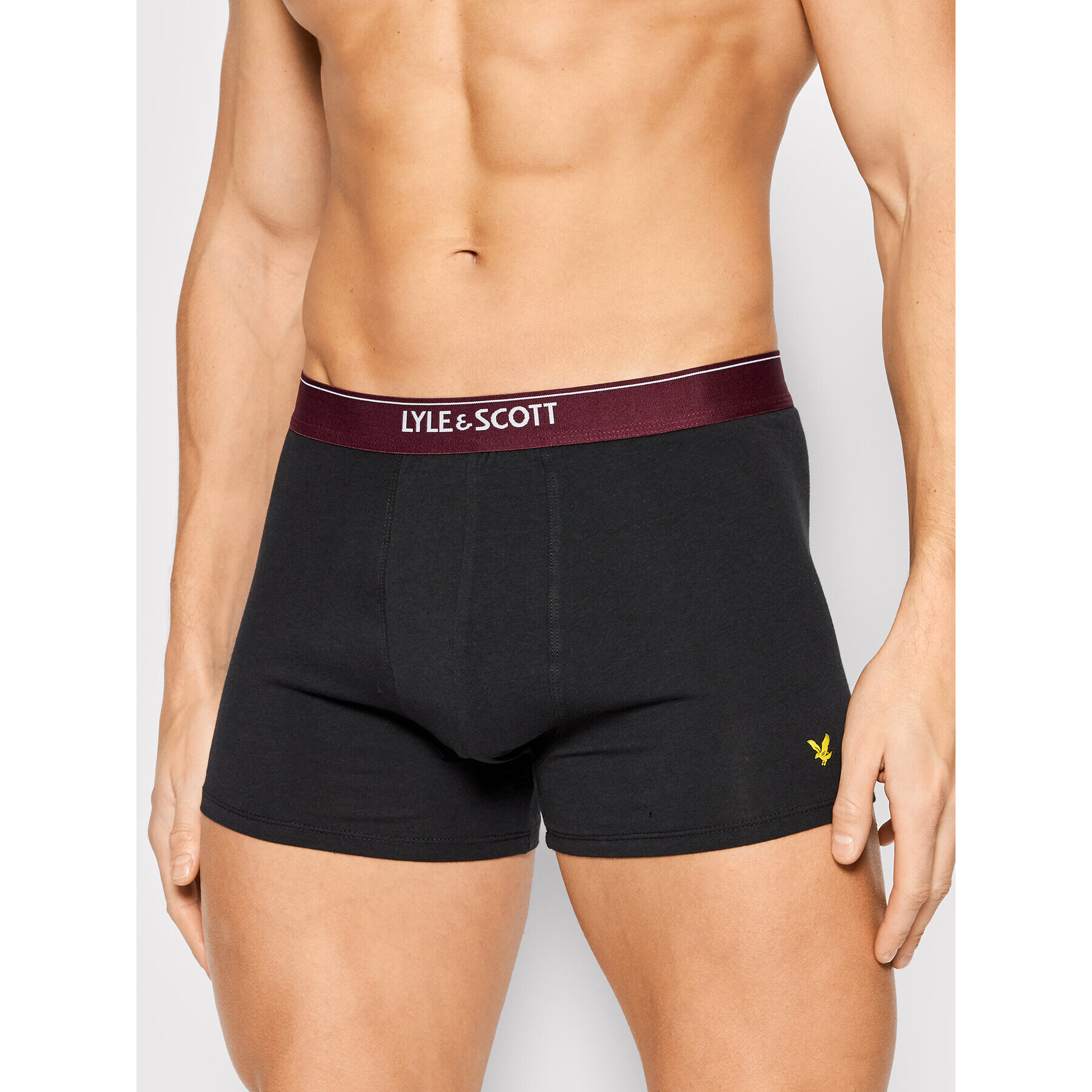 Lyle & Scott Комплект 3 чифта боксерки Fergus LSUWTC002 Черен - Pepit.bg