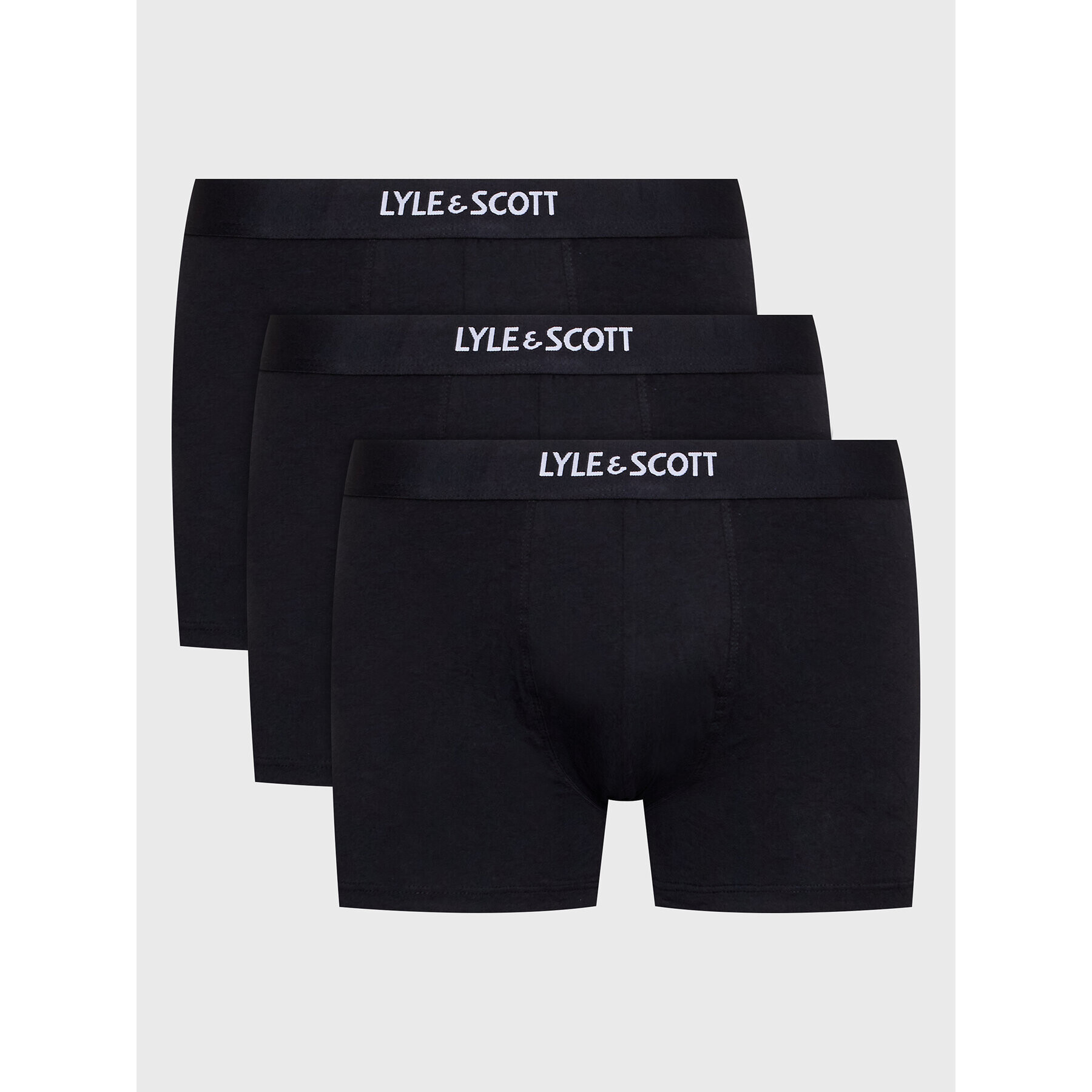 Lyle & Scott Комплект 3 чифта боксерки Nathan 154 Черен - Pepit.bg