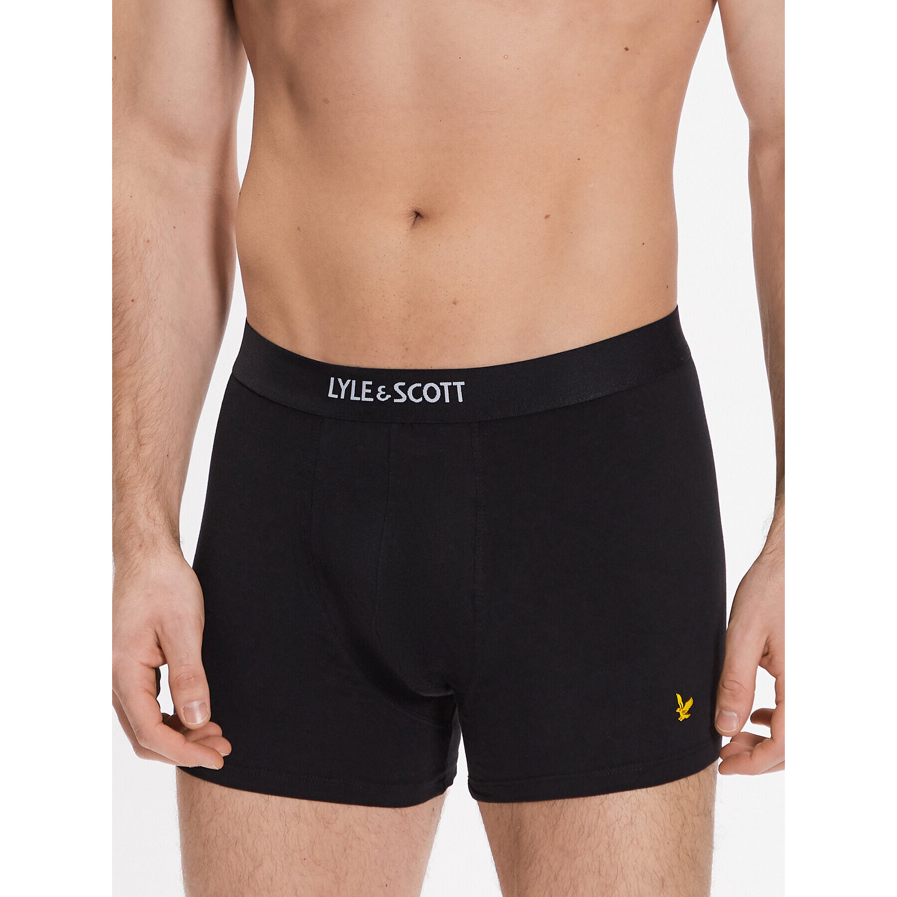Lyle & Scott Комплект 3 чифта боксерки Nathan 154 Черен - Pepit.bg