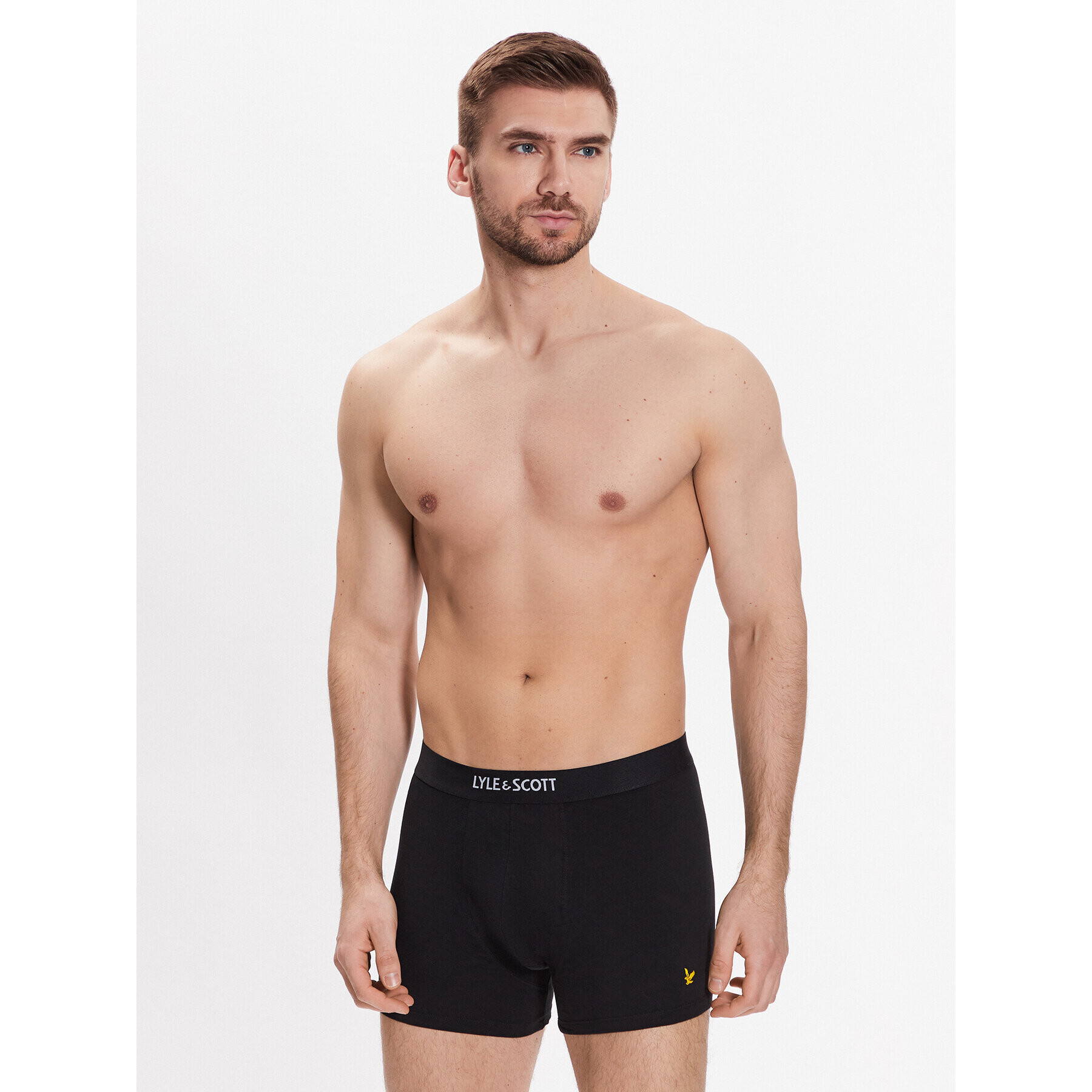 Lyle & Scott Комплект 3 чифта боксерки Nathan 154 Черен - Pepit.bg