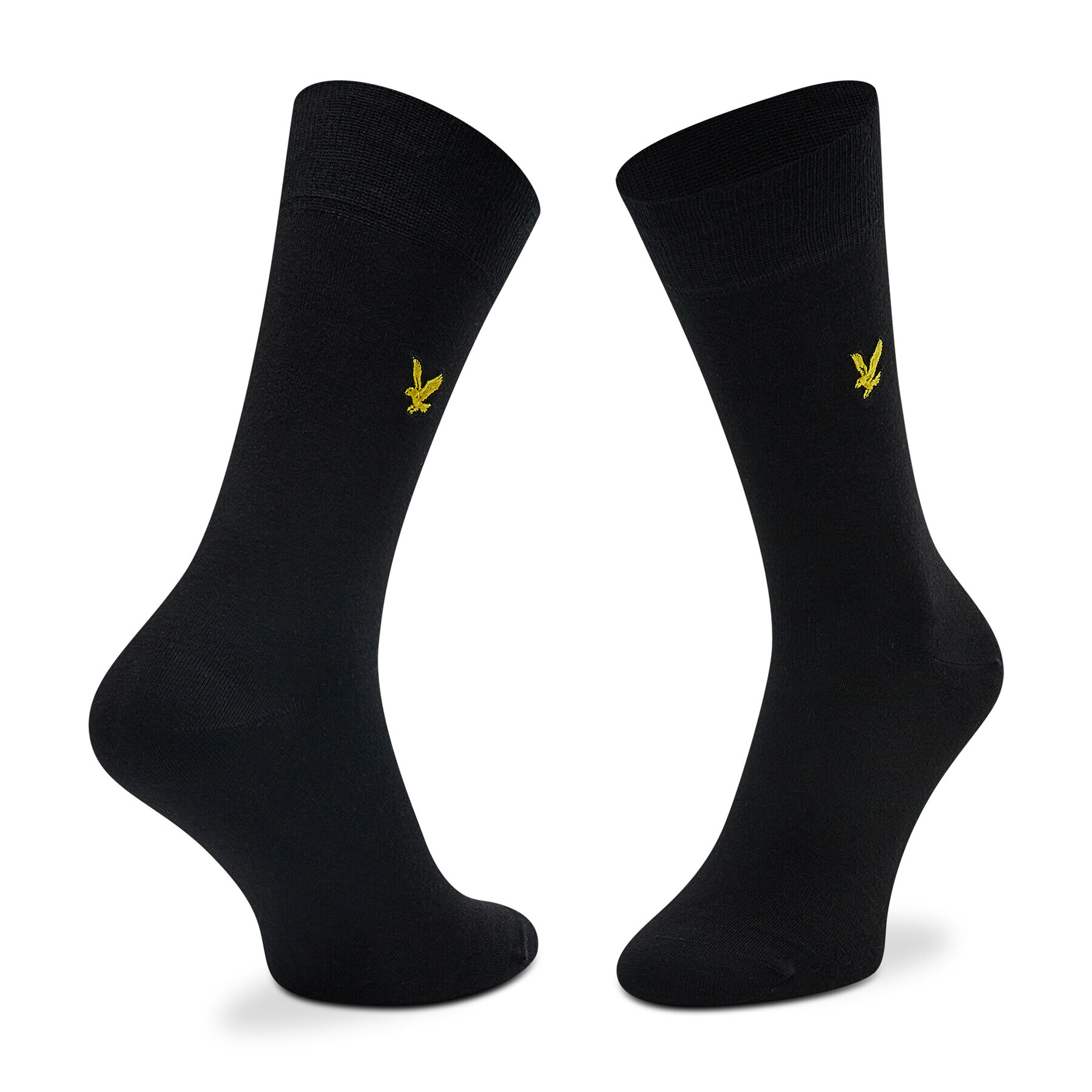 Lyle & Scott Комплект 3 чифта дълги чорапи мъжки Angus LS-SK-500 Черен - Pepit.bg