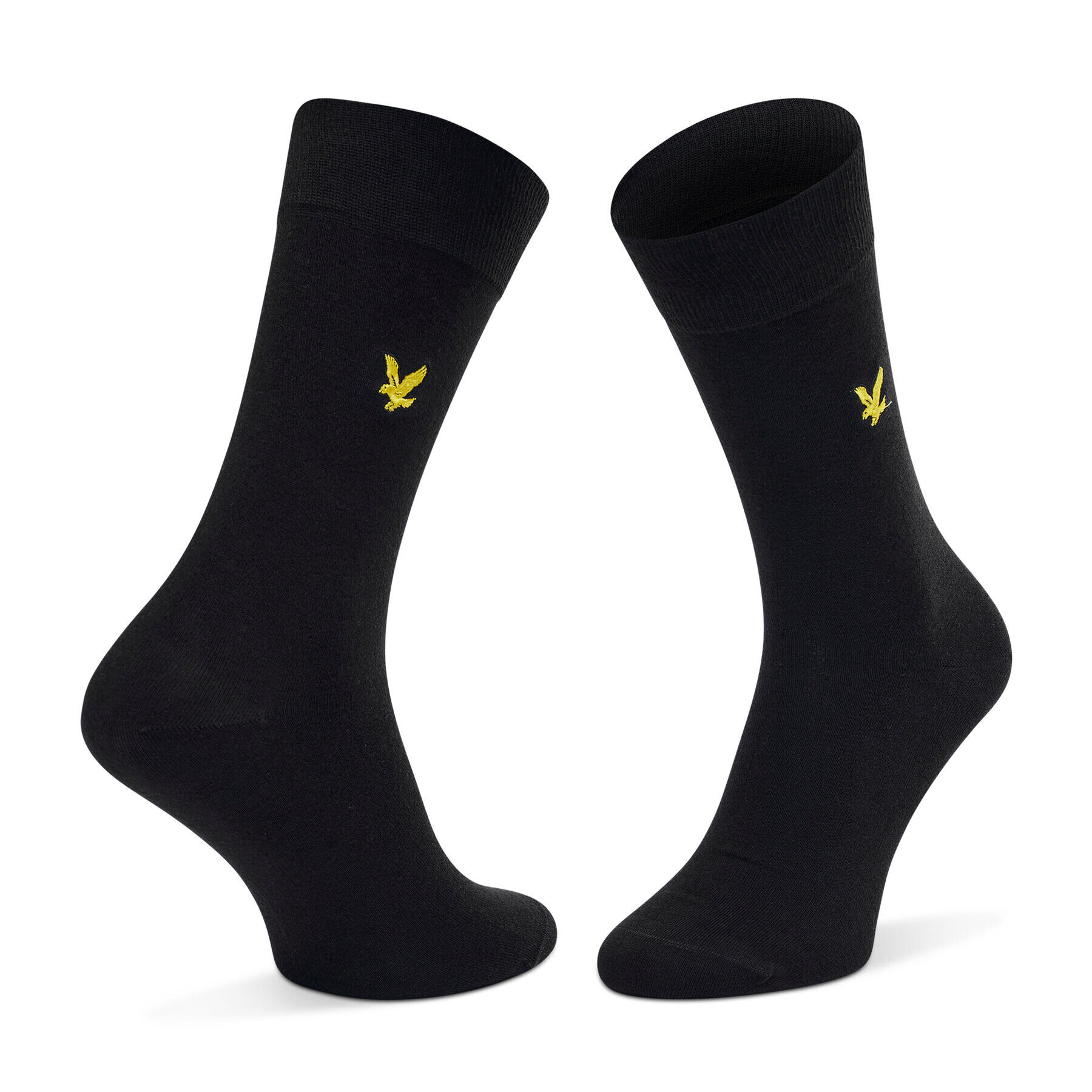 Lyle & Scott Комплект 3 чифта дълги чорапи мъжки Angus LSSK500 Черен - Pepit.bg